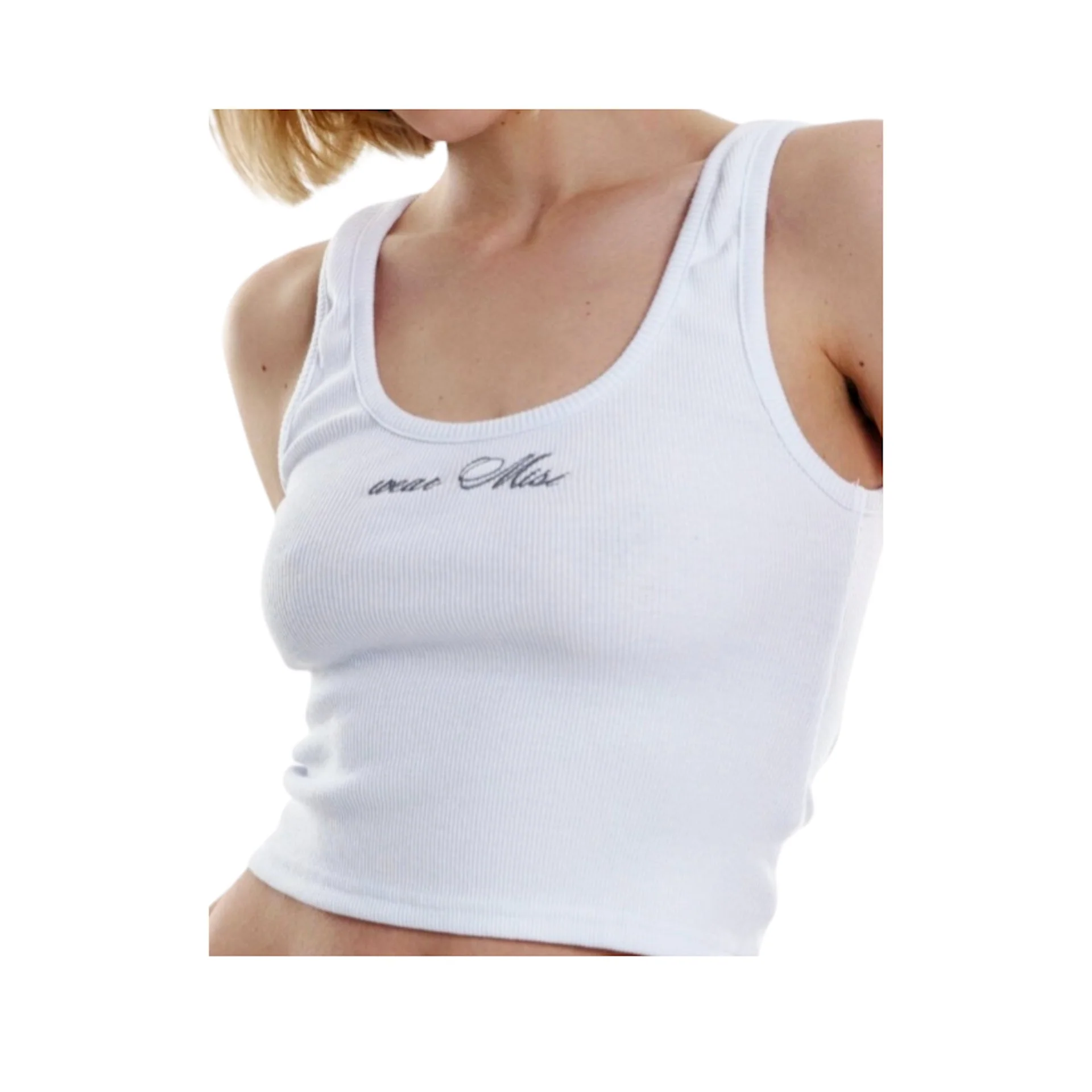 MISI White Rib Top