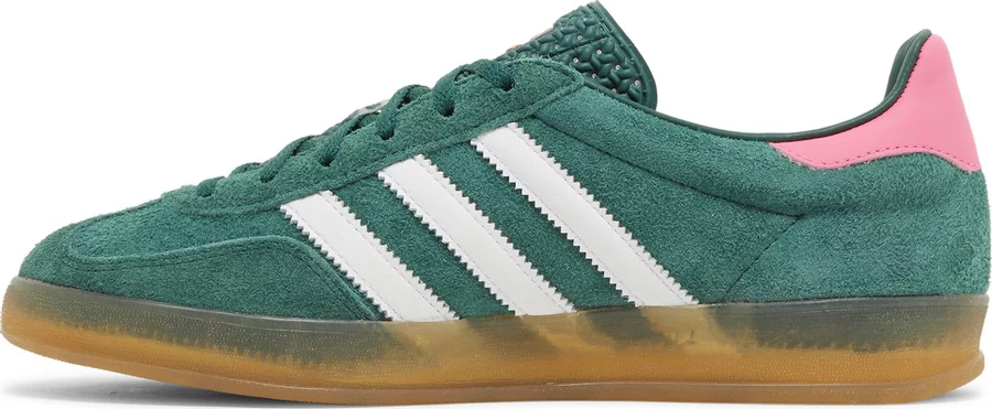 Adidas Gazelle Indoor Collegiate Green Lucid Pink (Women's) - Image 2