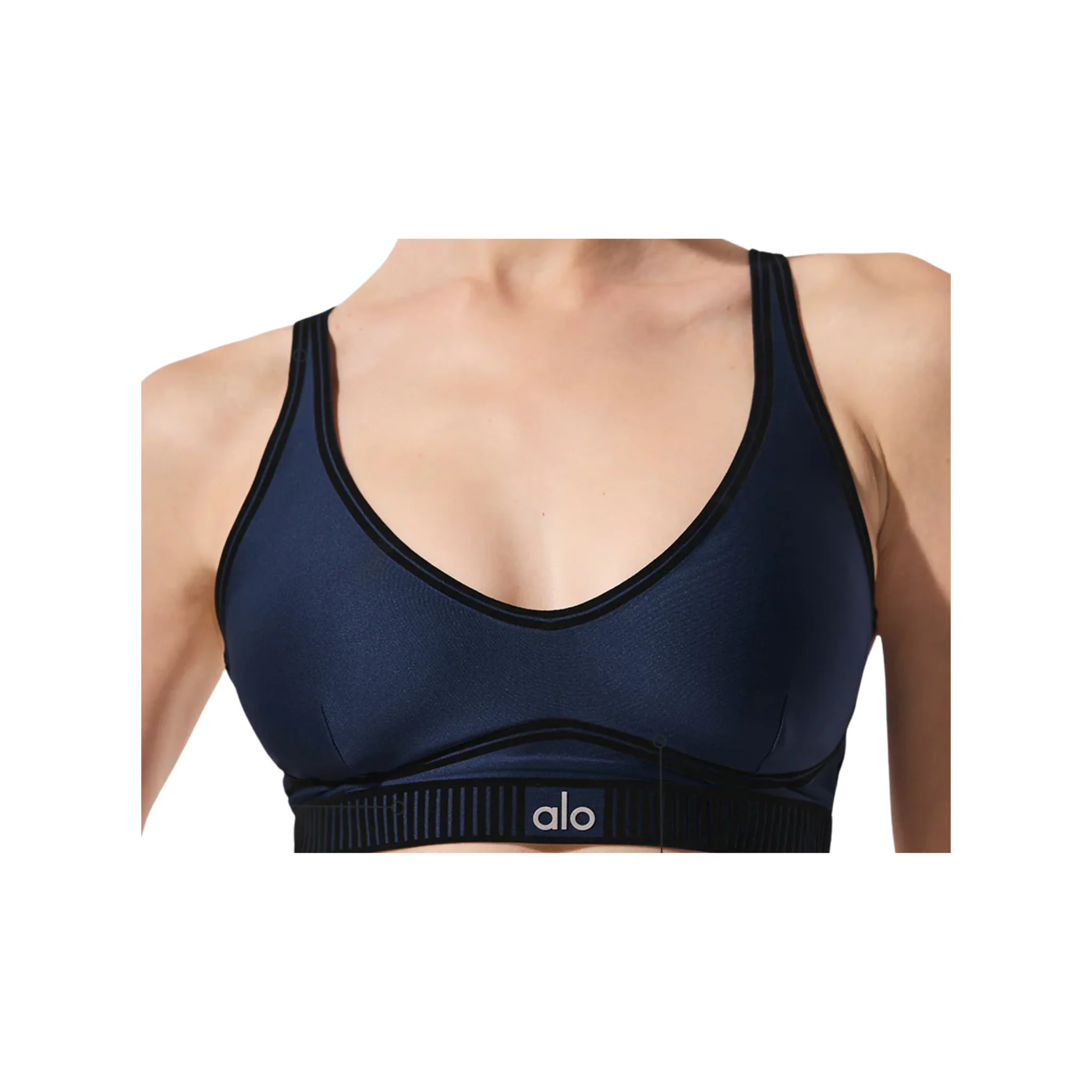 Alo Yoga Airlift Line Up Bra Navy