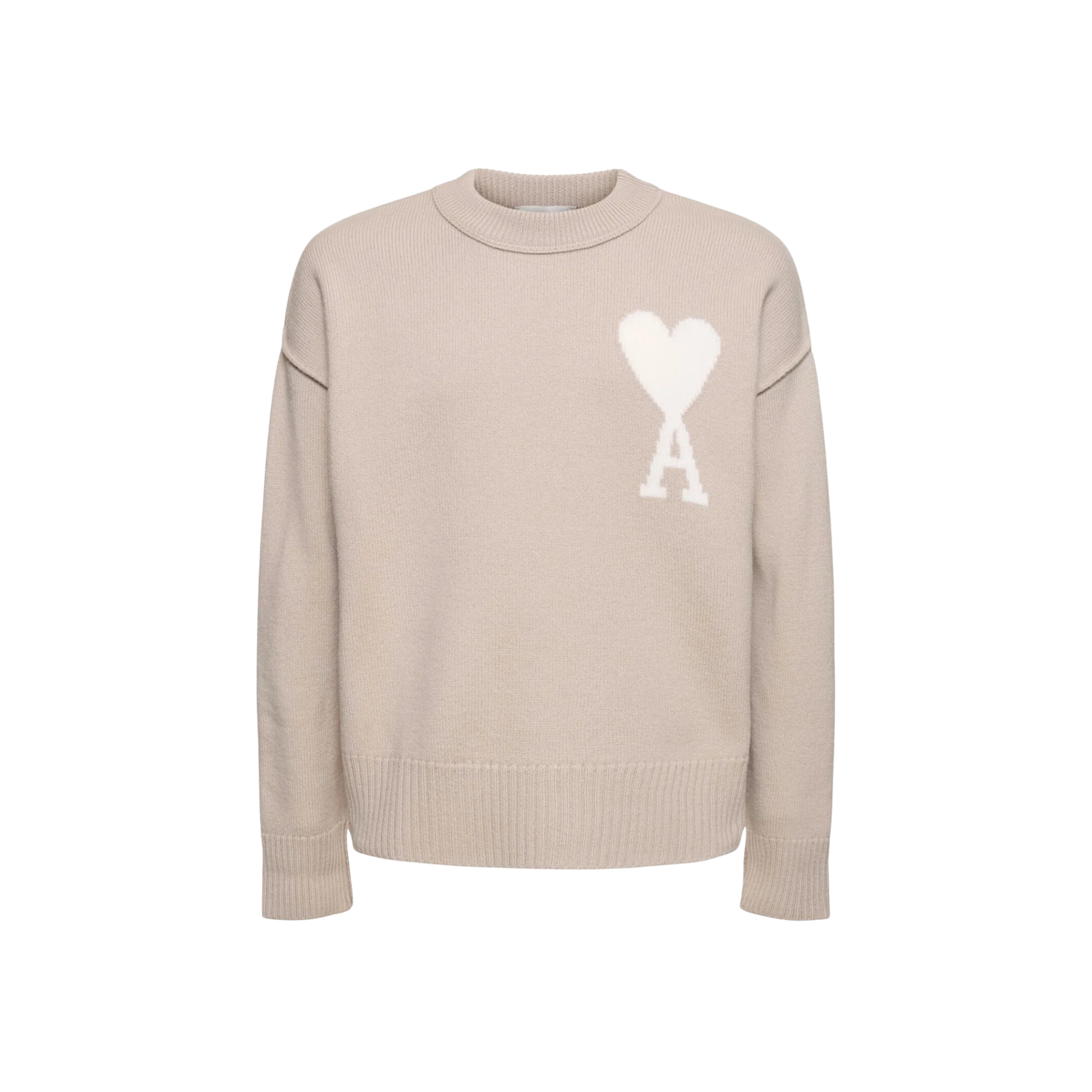AMI Paris ADC Felted Wool Knit Sweater