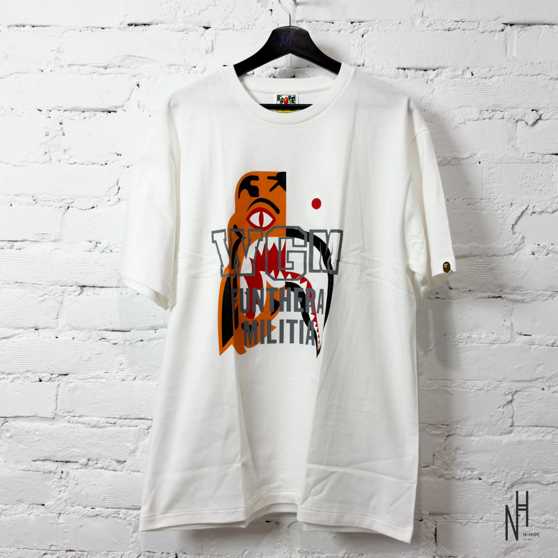 BAPE Tiger Shark Tee White