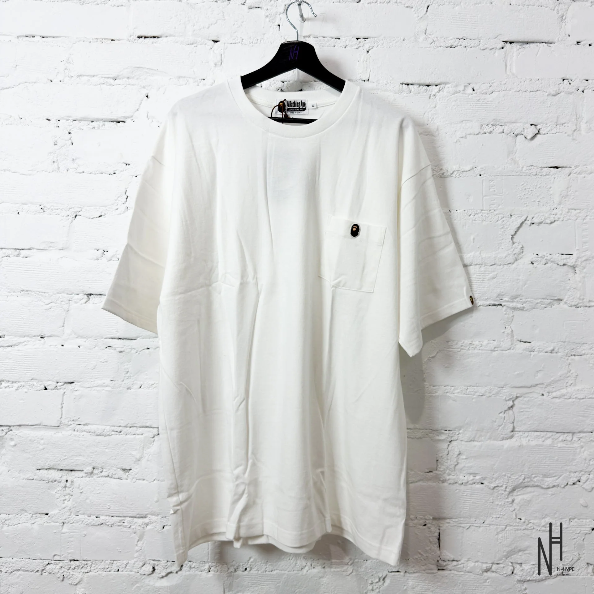 BAPE Ape Head One Point Relaxed Fit Pocket Tee (SS23) White