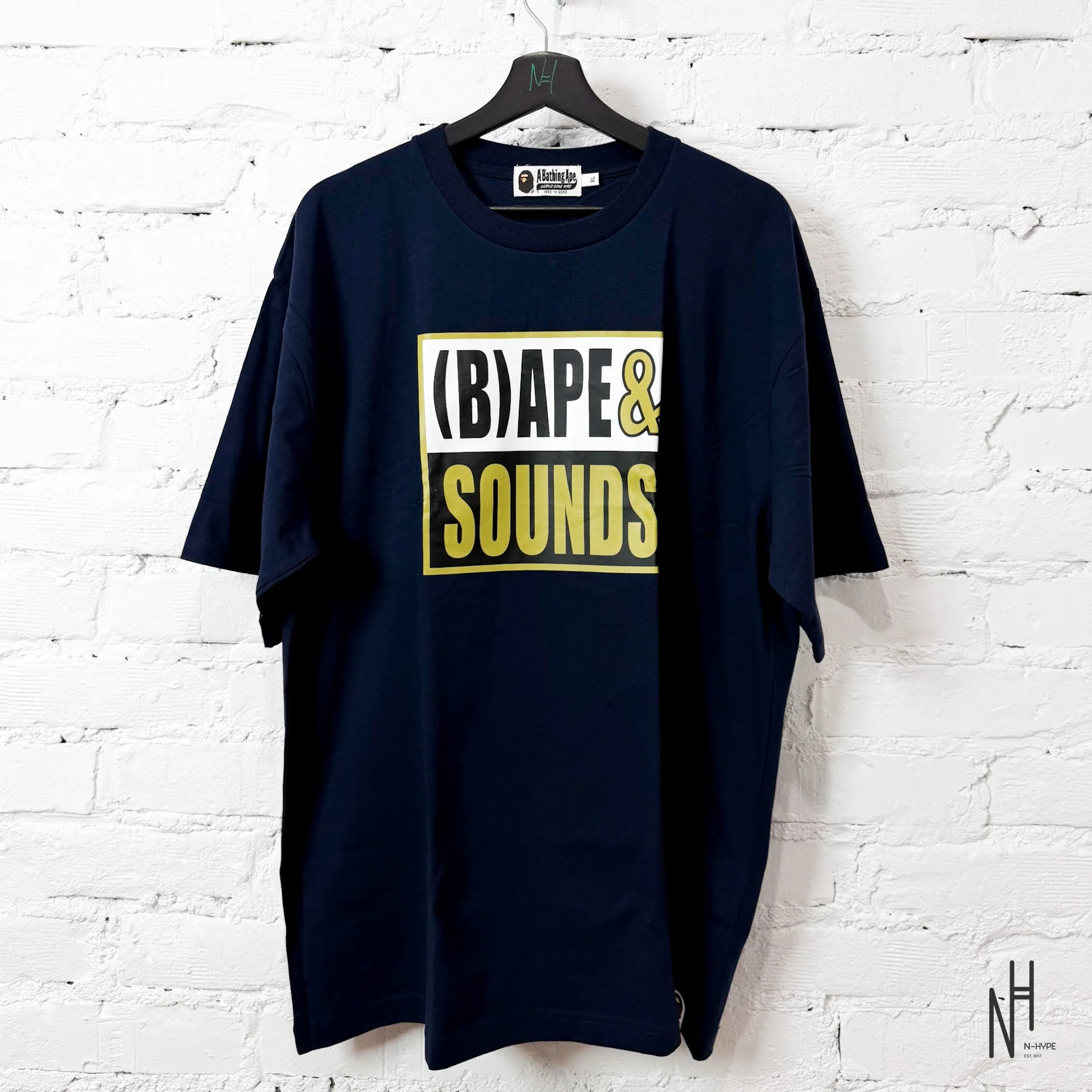 BAPE Sounds Logo Tee Navy