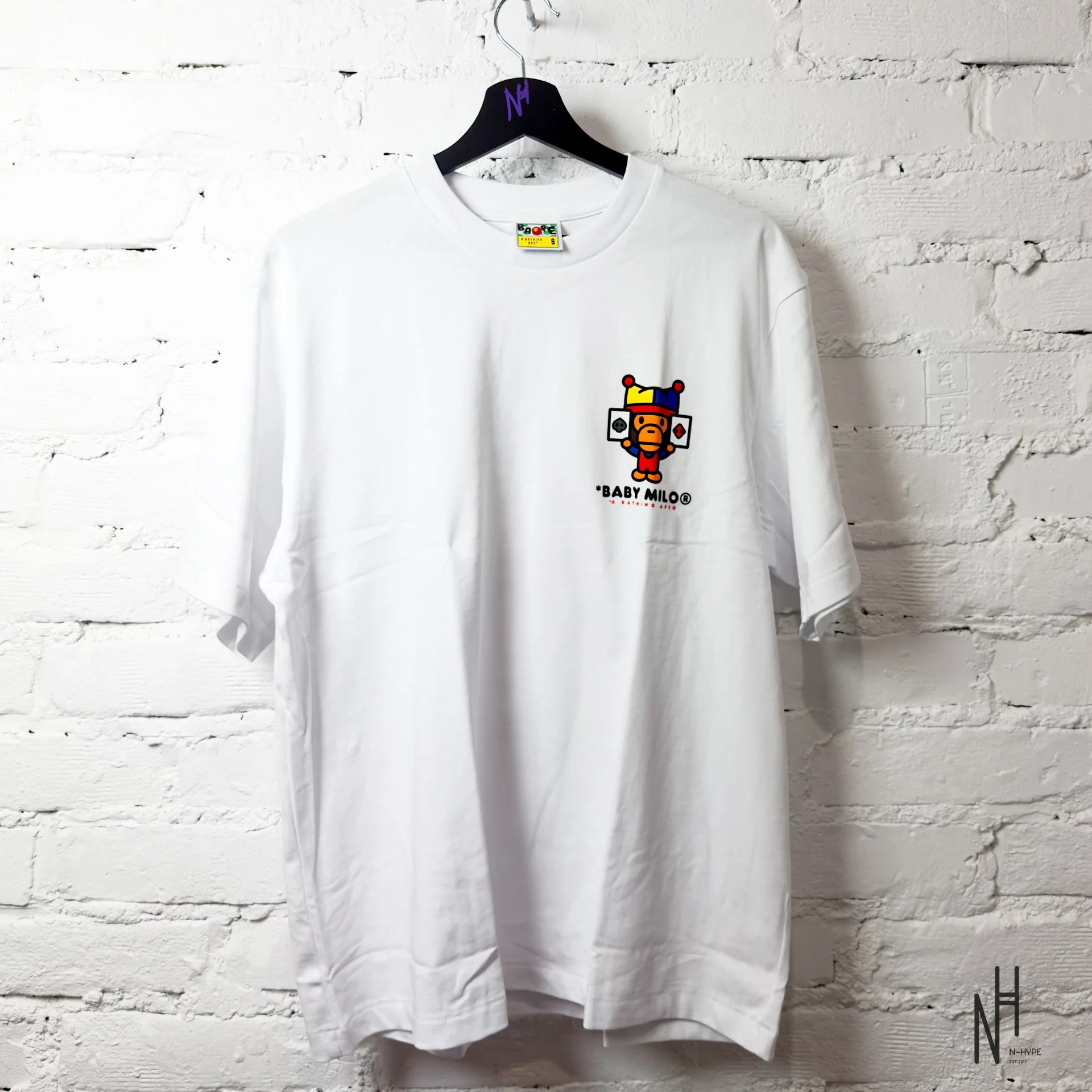 Bape x ComplexCon Baby Milo Joker White Tee