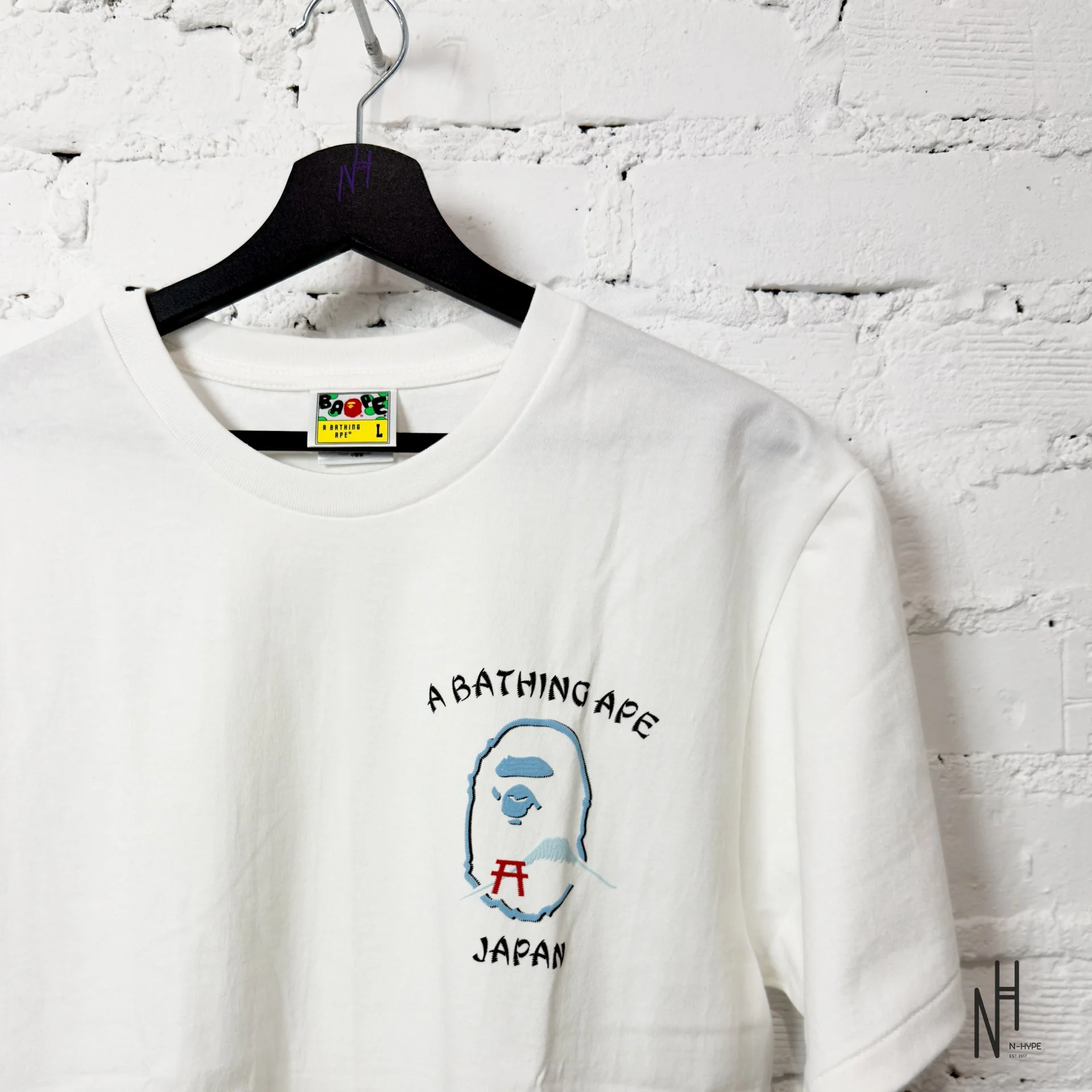 Bape Japan Exclusive Japan Souvenir Tee  White Blue - Image 2