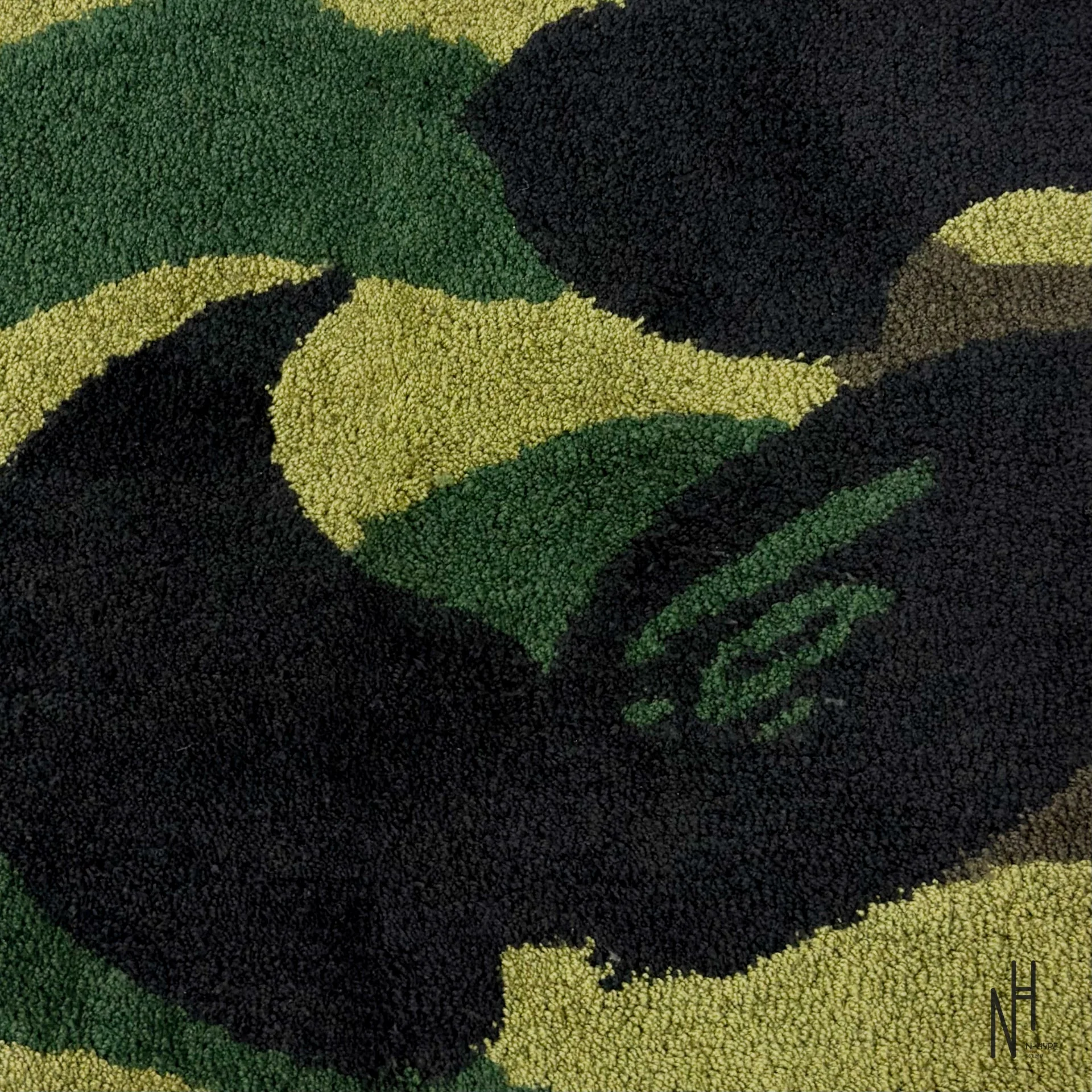 BAPE ABC Camo Rug Mat Green
