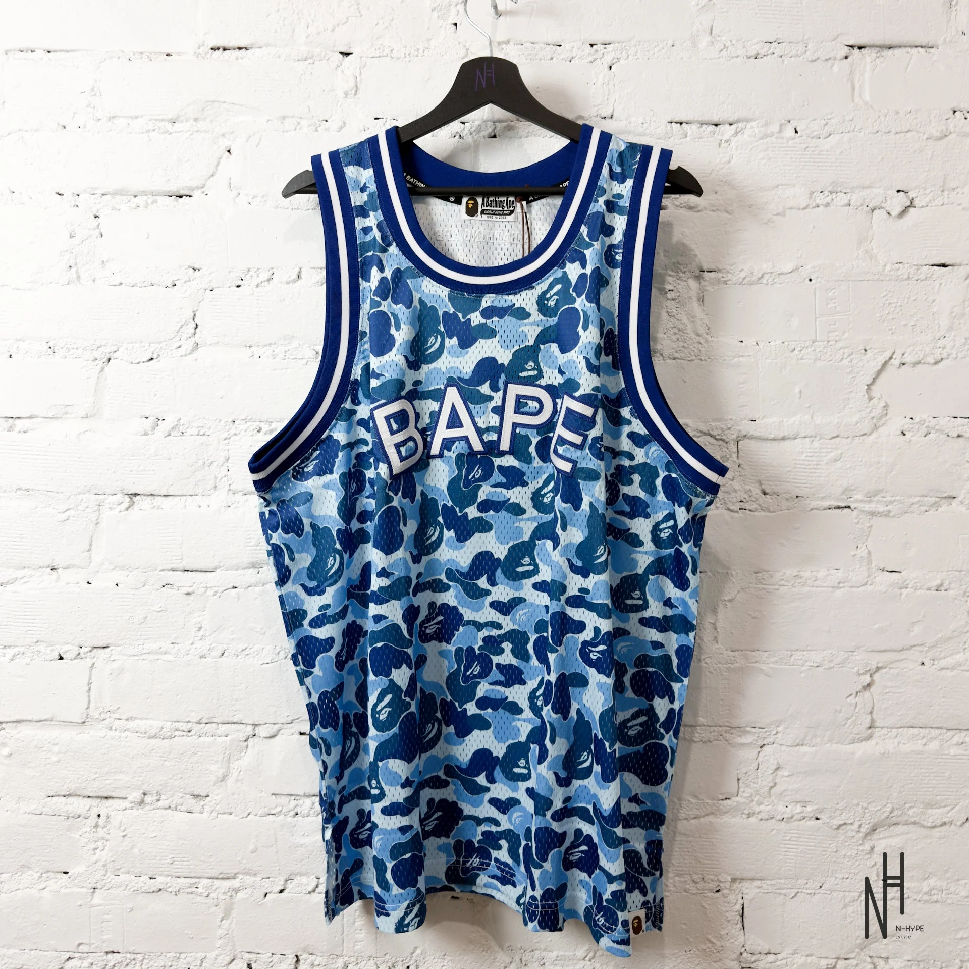 BAPE ABC Camo Tank Top Blue