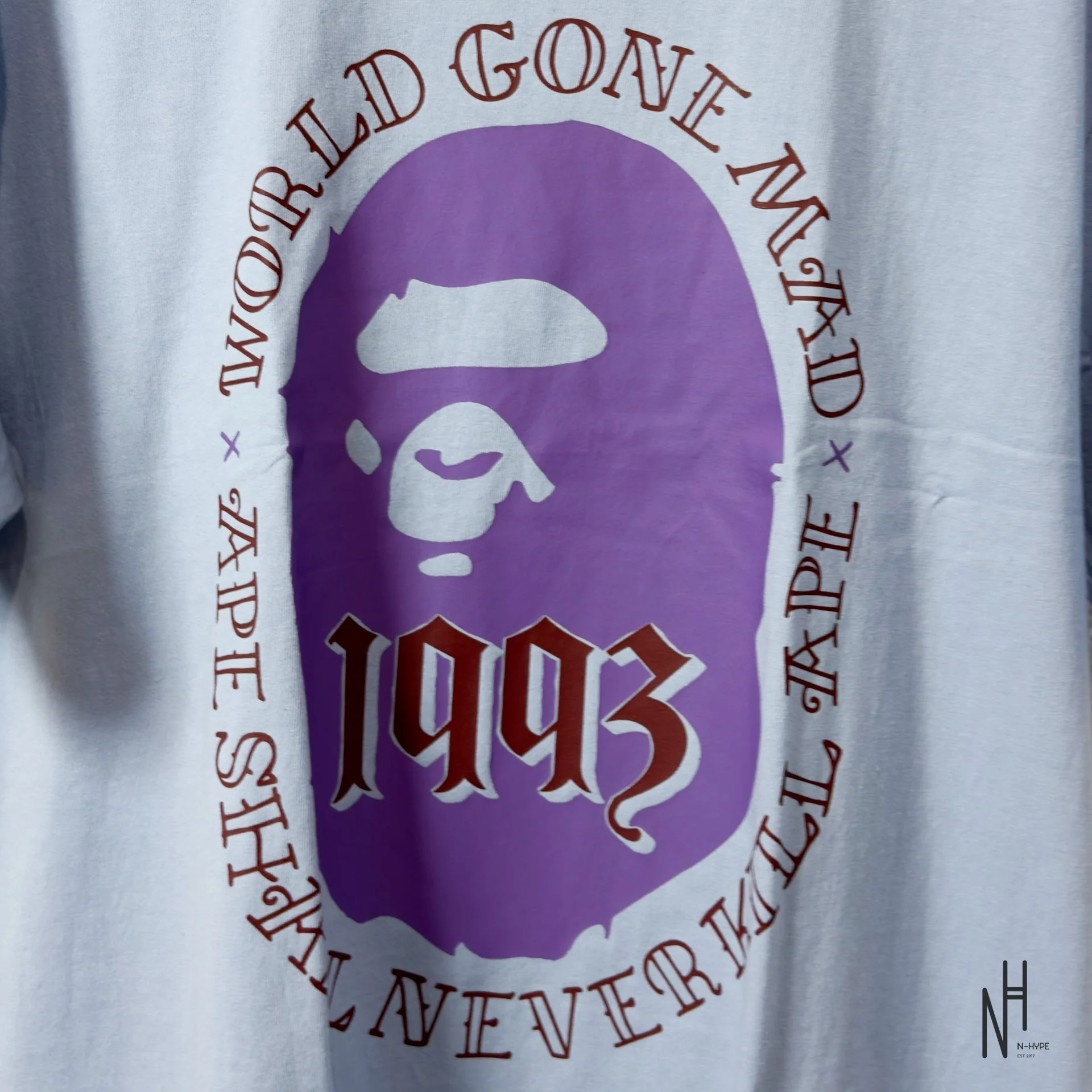 BAPE Ape Head 1993 Tee Sax