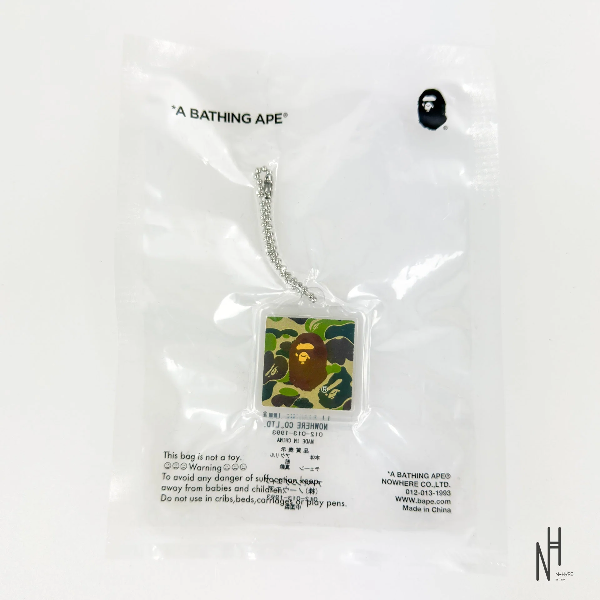 BAPE Ape Head Keychain Green