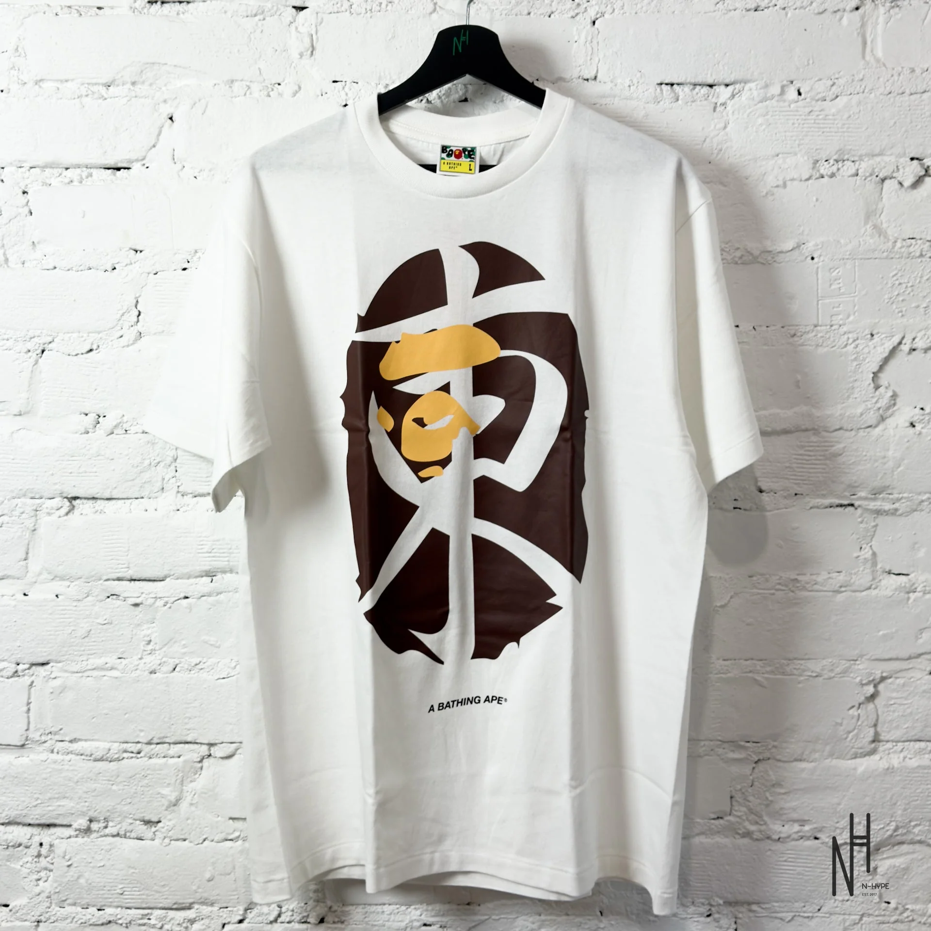 BAPE Ape Head Tee Tokyo Exclusive Collection White