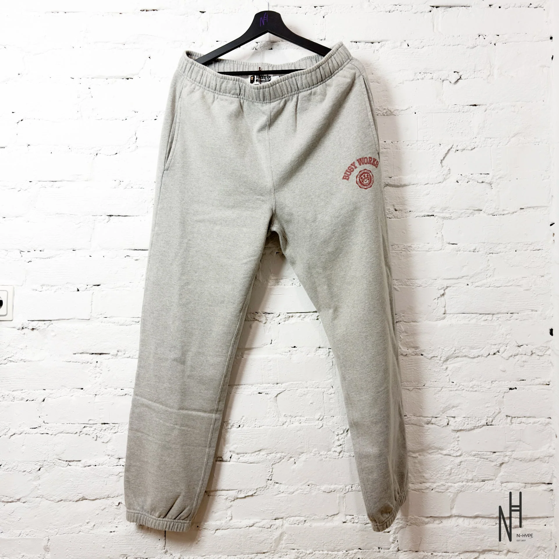 BAPE Busy Works Sweatpant Gray