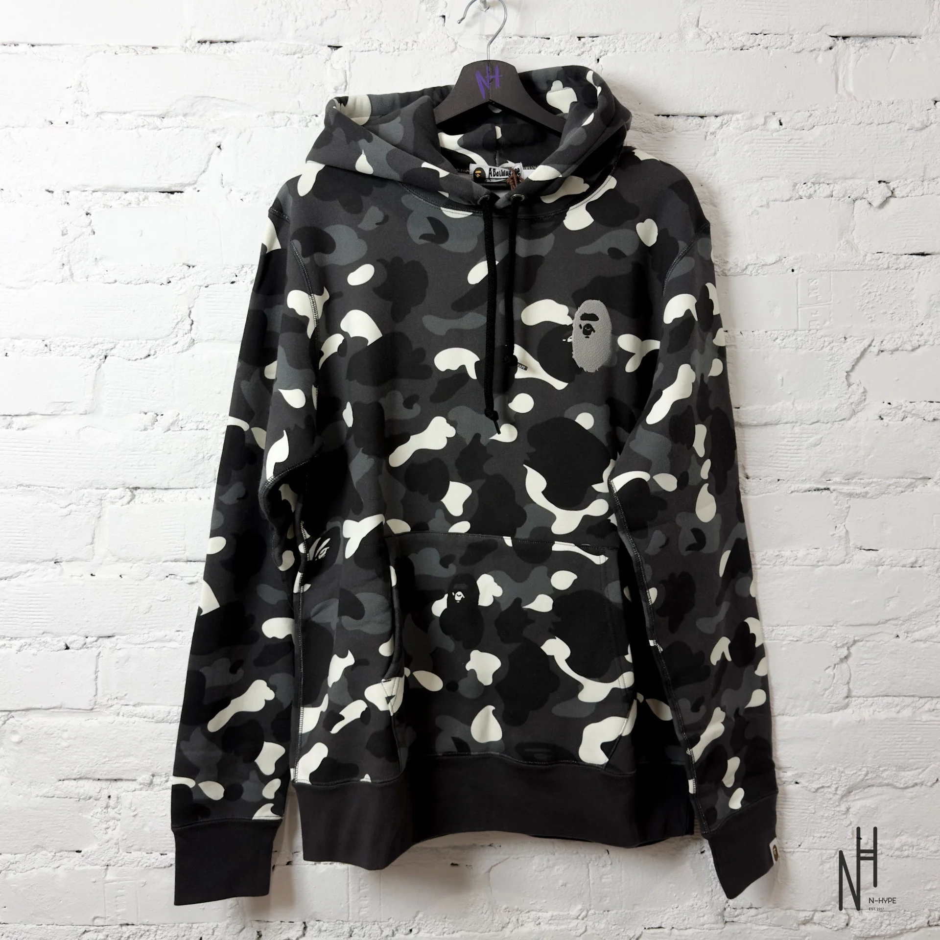 BAPE City Camo Large Ape Head Pullover Hoodie (SS24) Black
