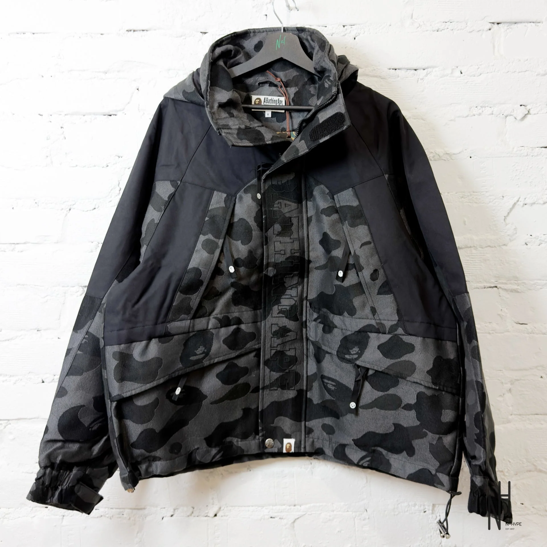 Bape Jacquard Snowboard Jacket Black