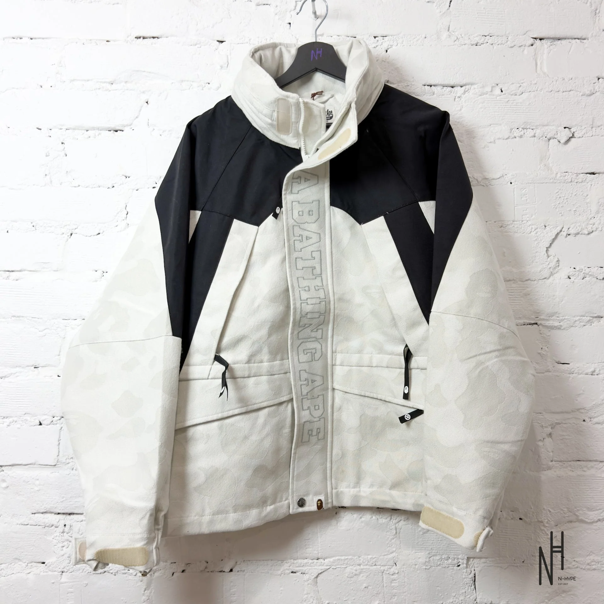 Bape Jacquard Snowboard Jacket Gray