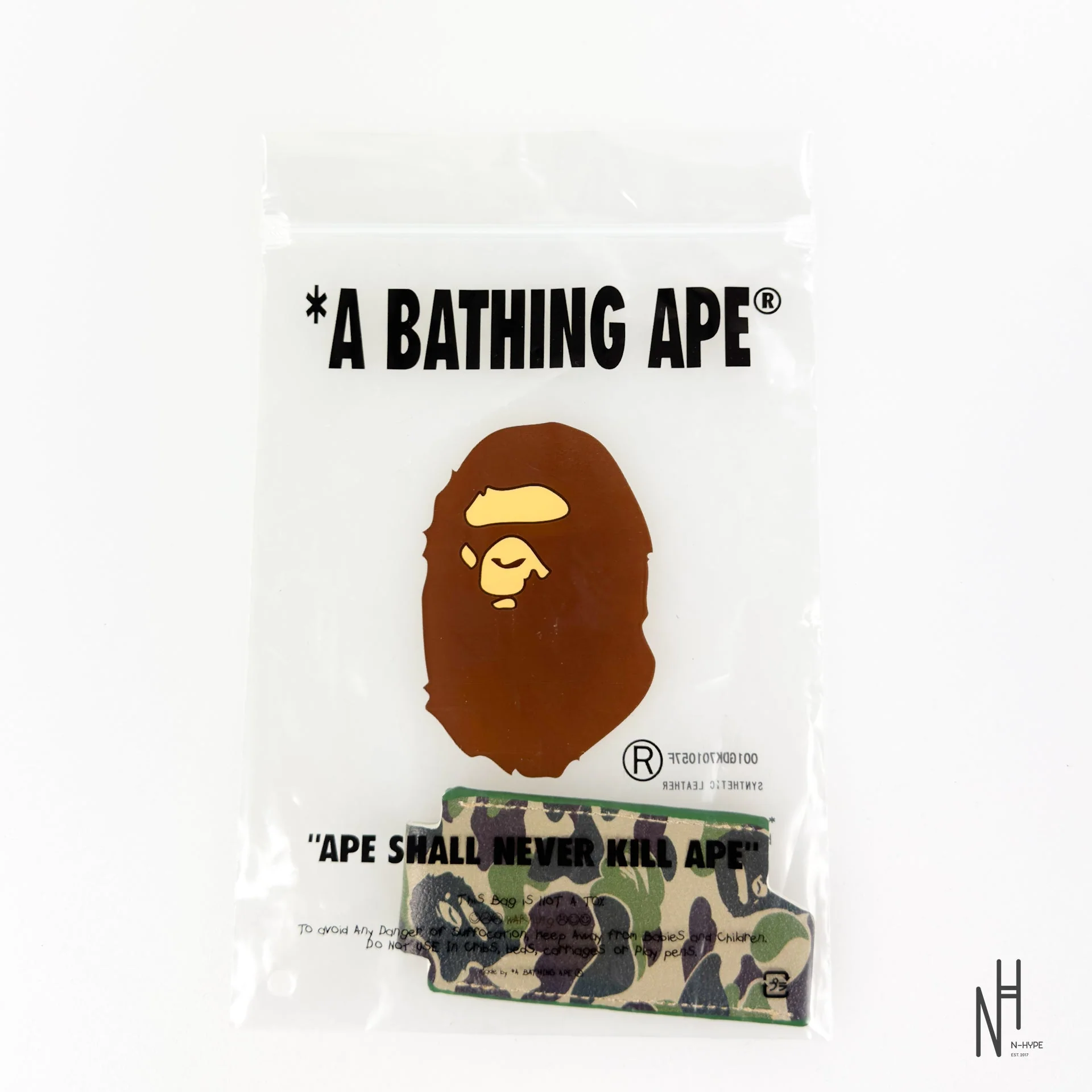 BAPE ABC Camo Leather Lighter Case