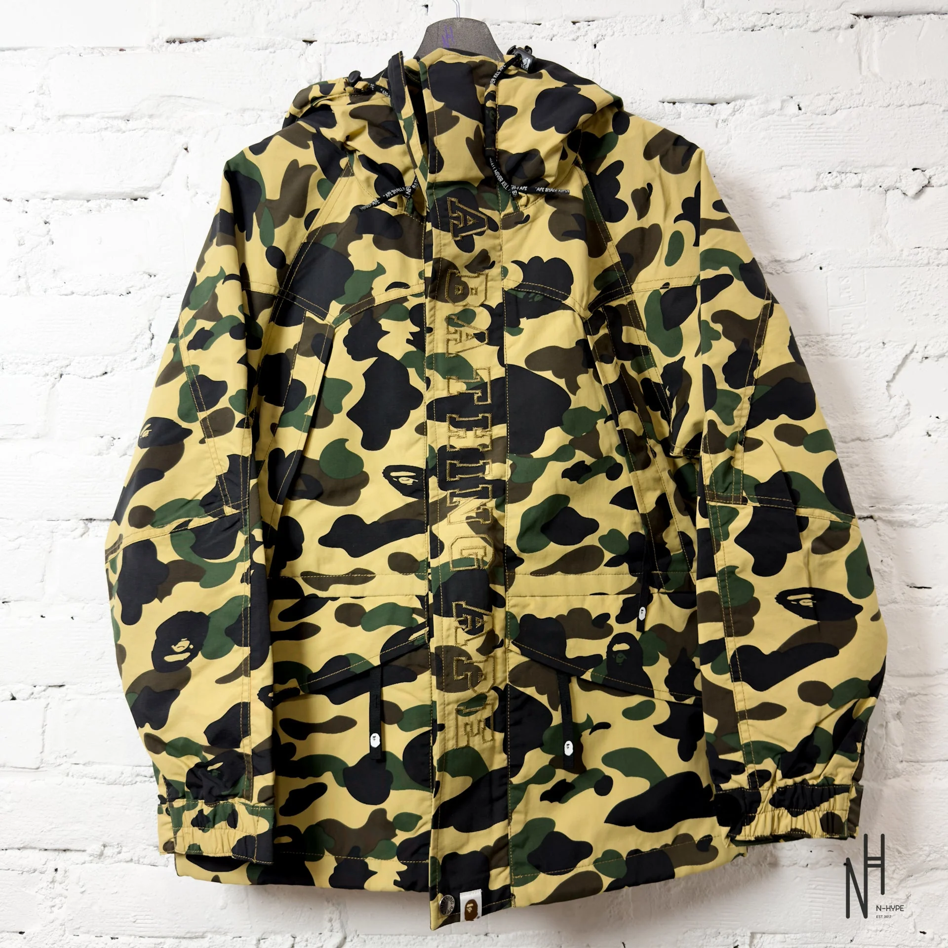 BAPE 1st Camo Snowboard Down Jacket (FW21) Yellow