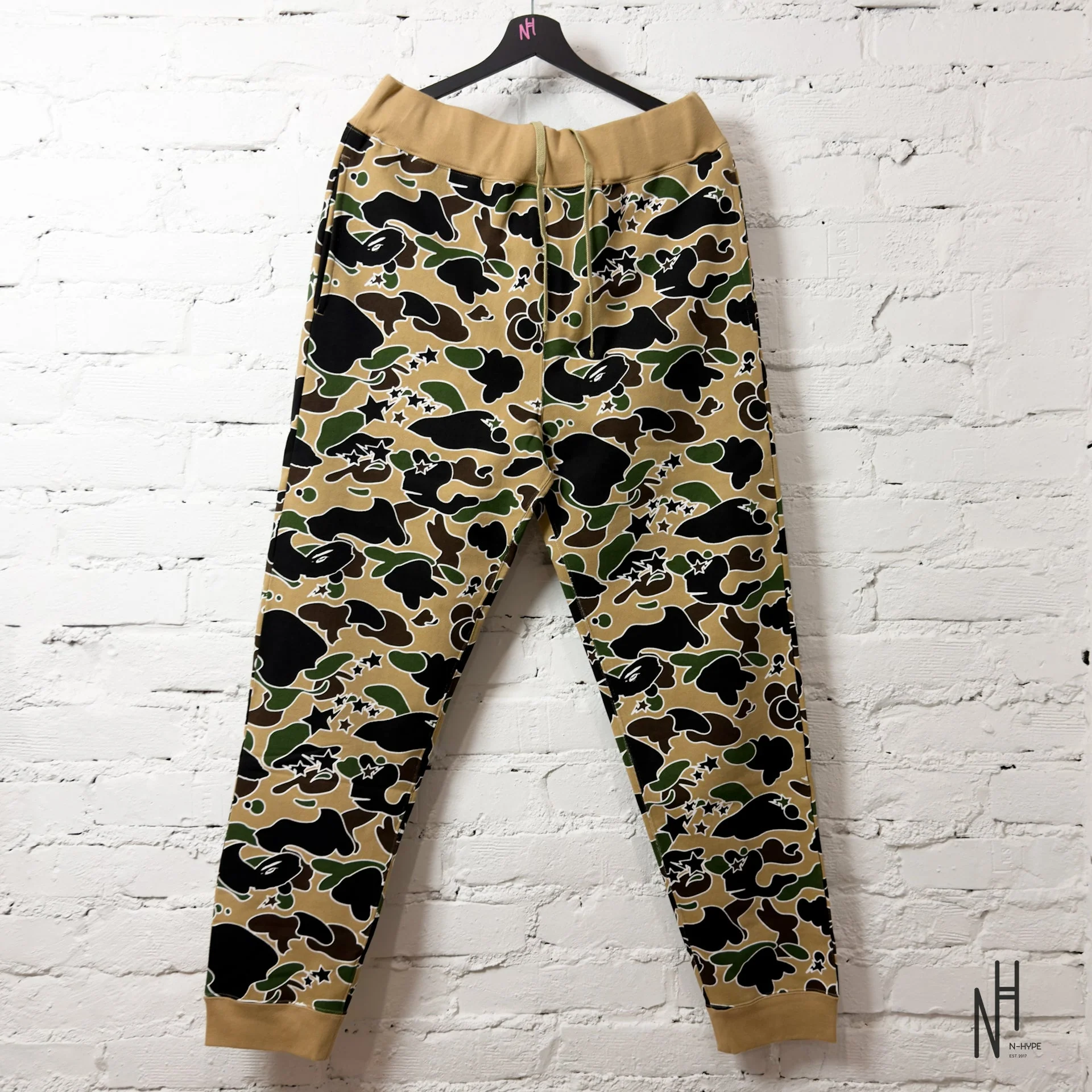 BAPE Sta Camo Sweatpants Yellow