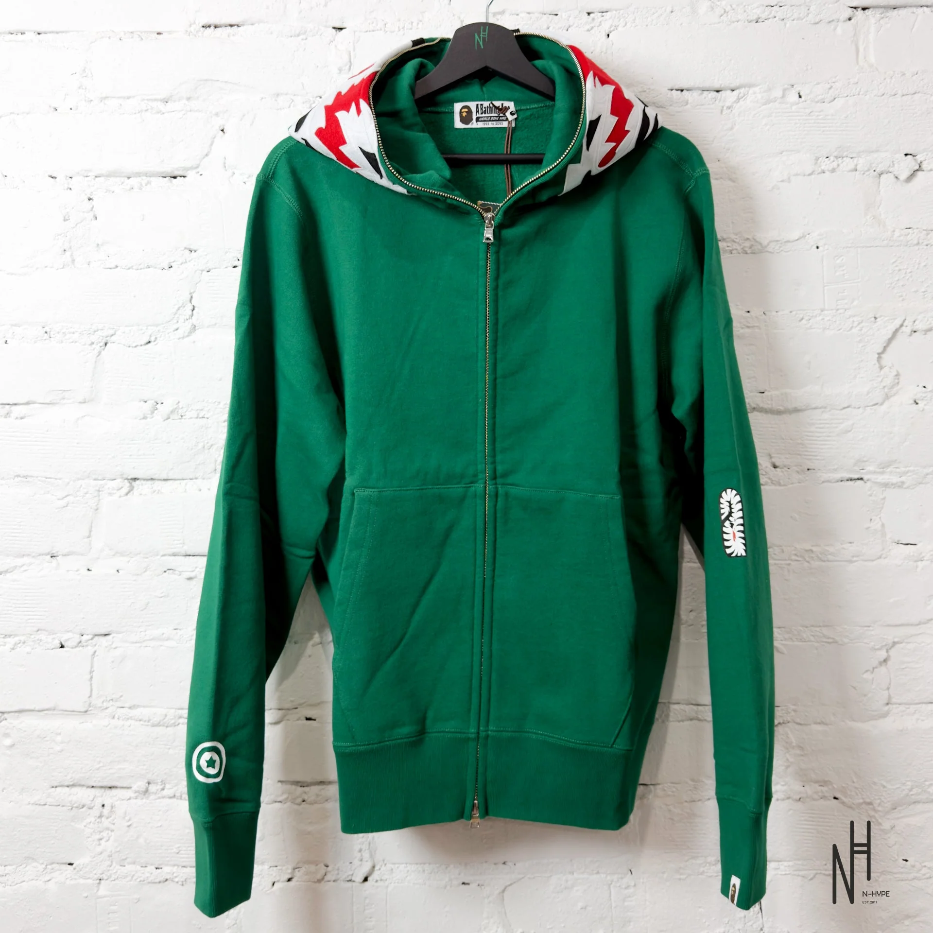 BAPE Tiger Full Zip Hoodie (FW23) Green
