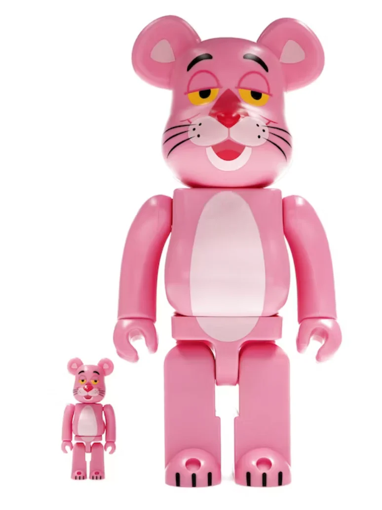 Bearbrick Pink Panther 100% & 400% Set