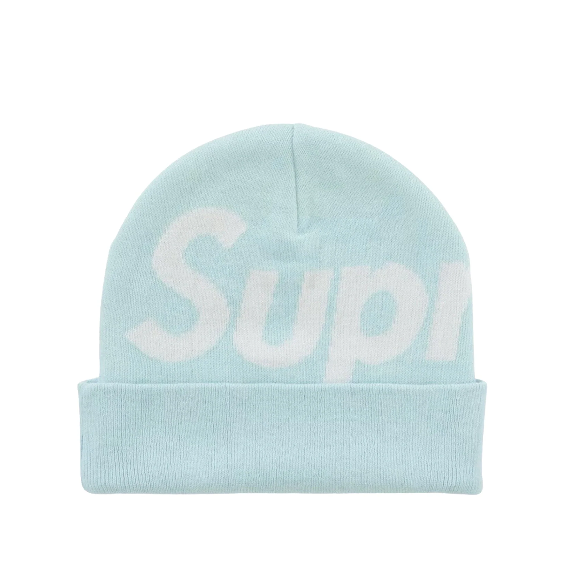 Supreme Big Logo Beanie (FW25) / Light Blue