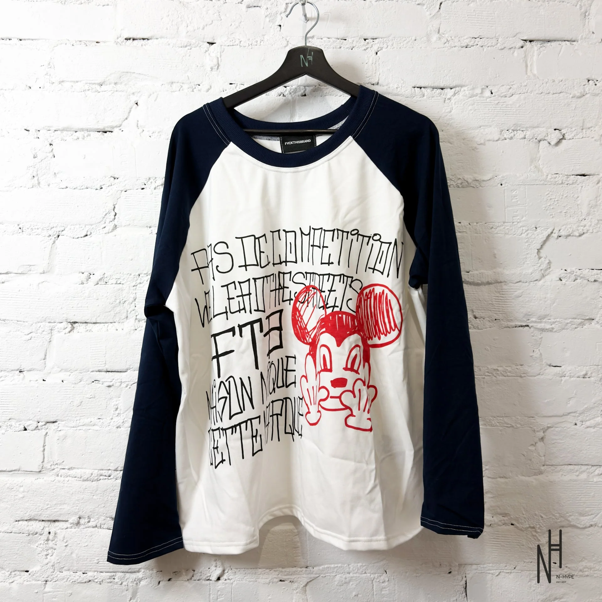 FVCKTHISBRAND R.FRAPPE RAGLAN NAVY