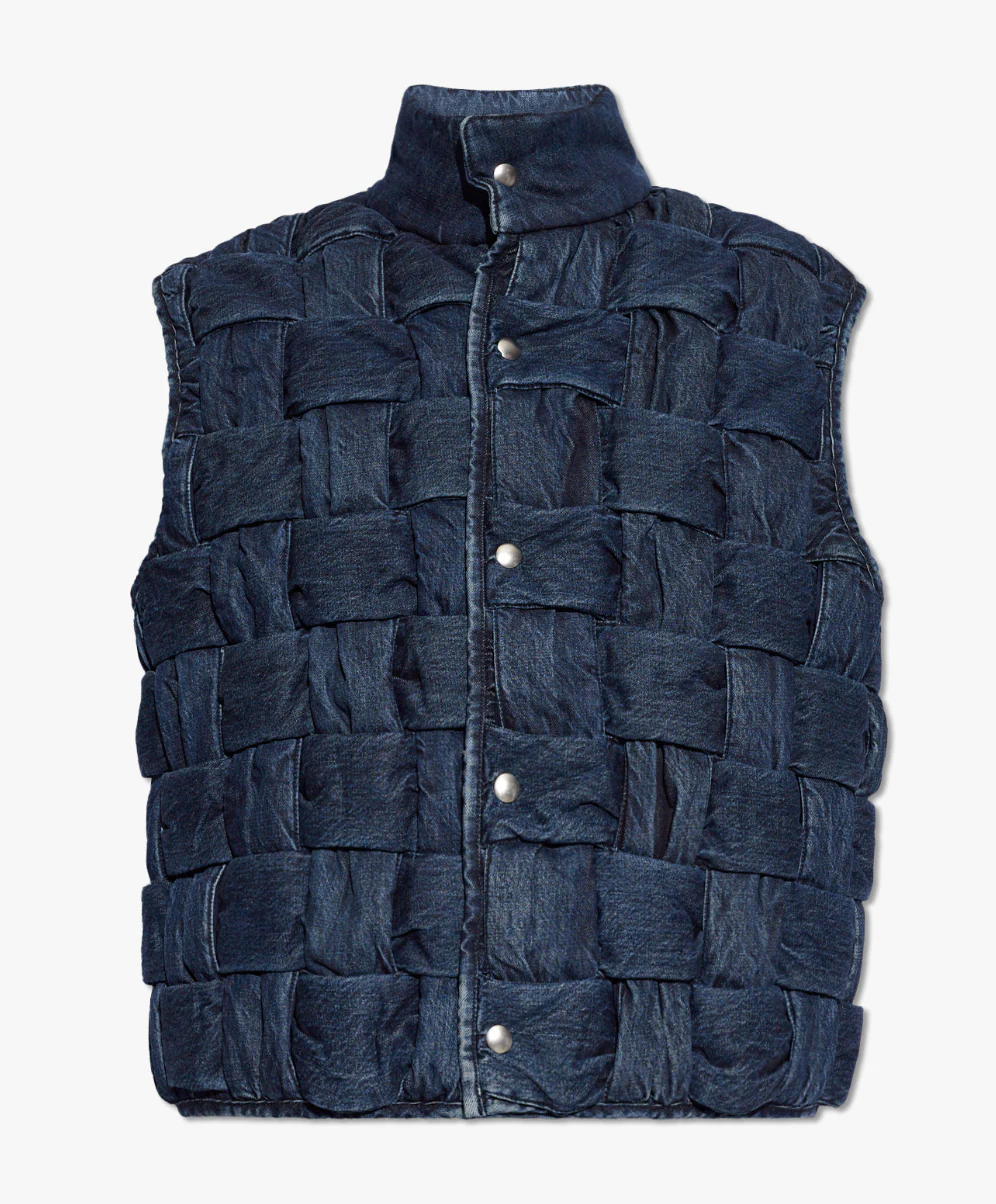 Bottega Veneta Intrecciato Blue Vest