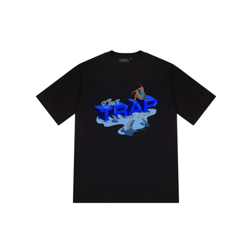 Trapstar Can't Trap A Trapper Tee 2.0 Black