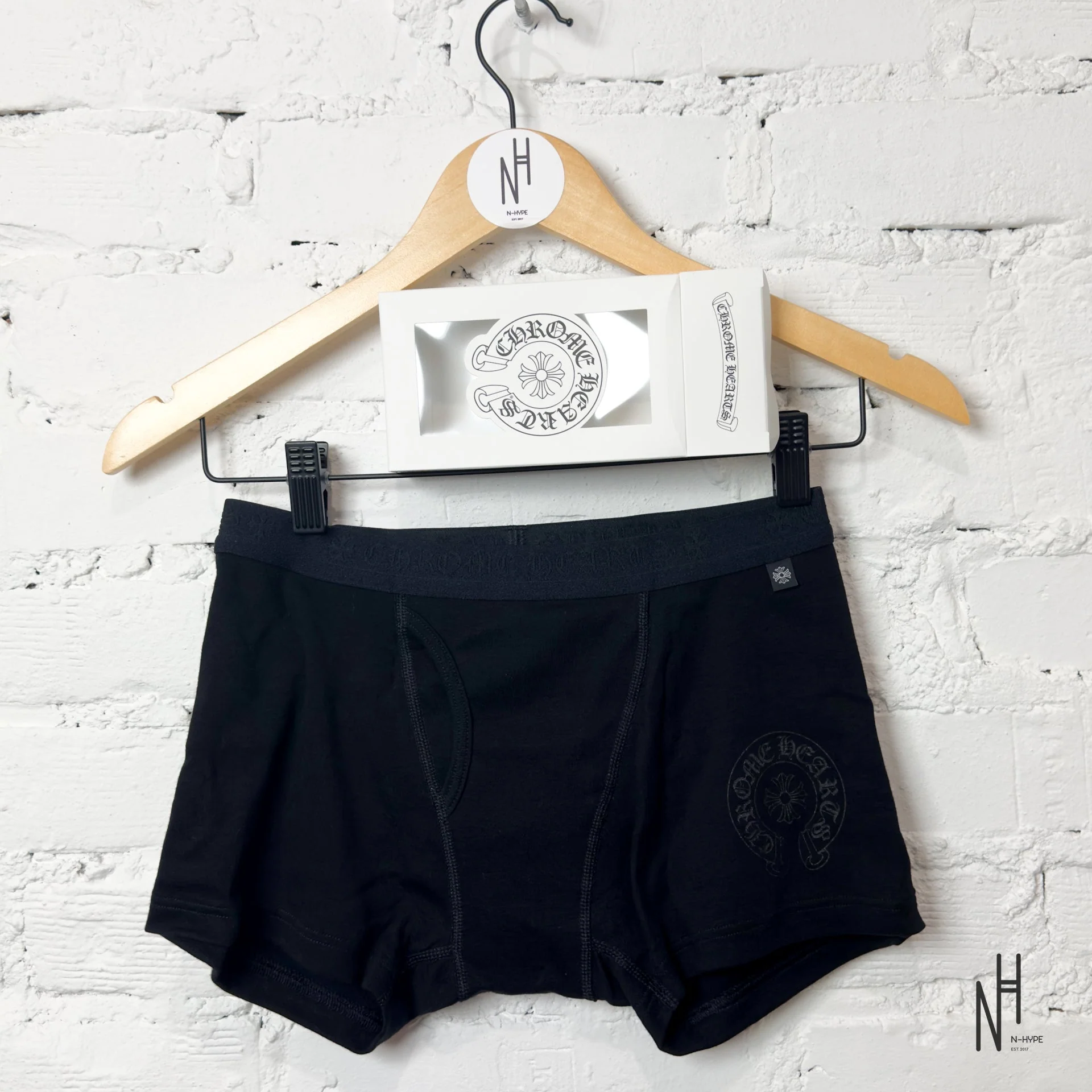 Chrome Hearts All Black Boxer Briefs / Short