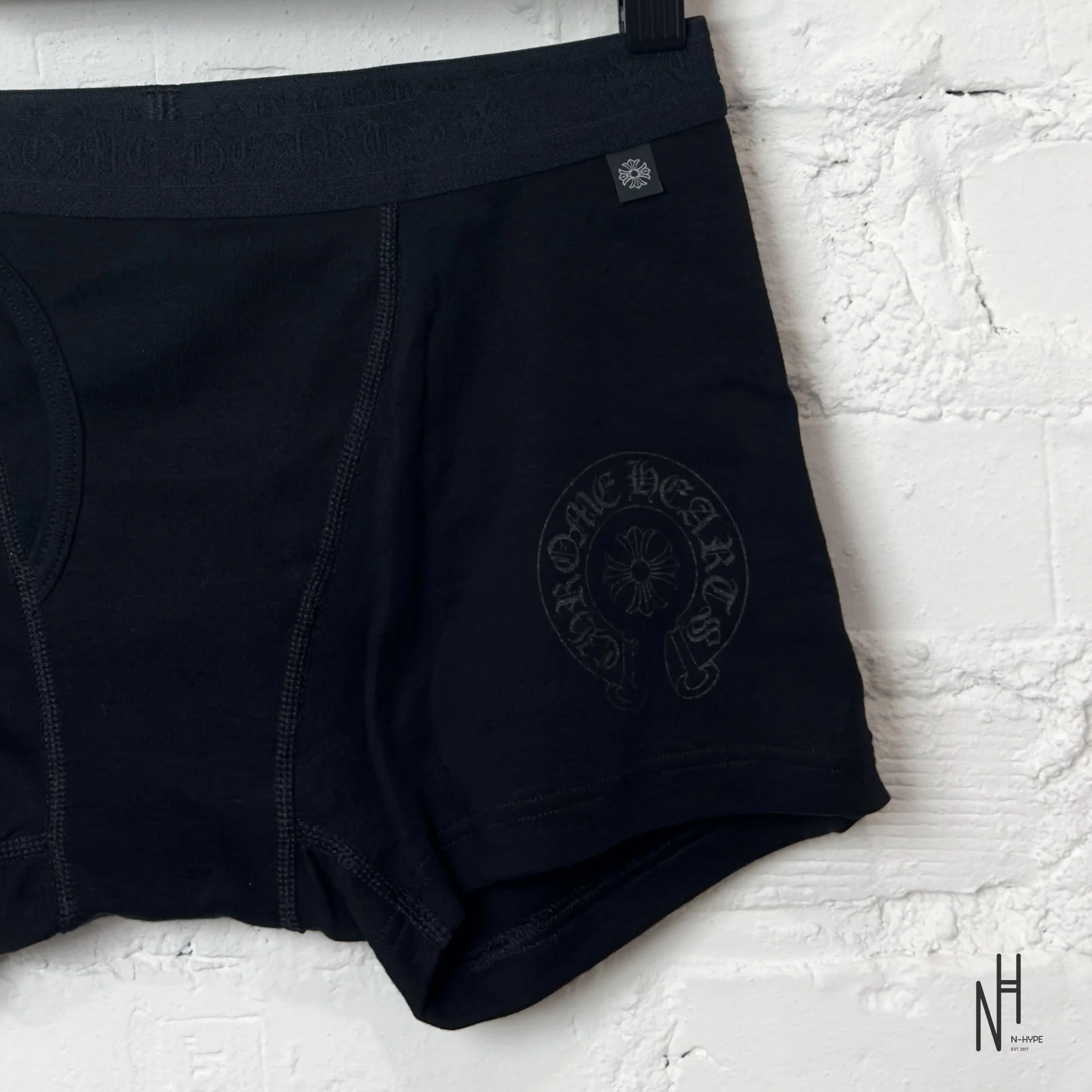 Chrome Hearts All Black Boxer Briefs / Short - Image 2