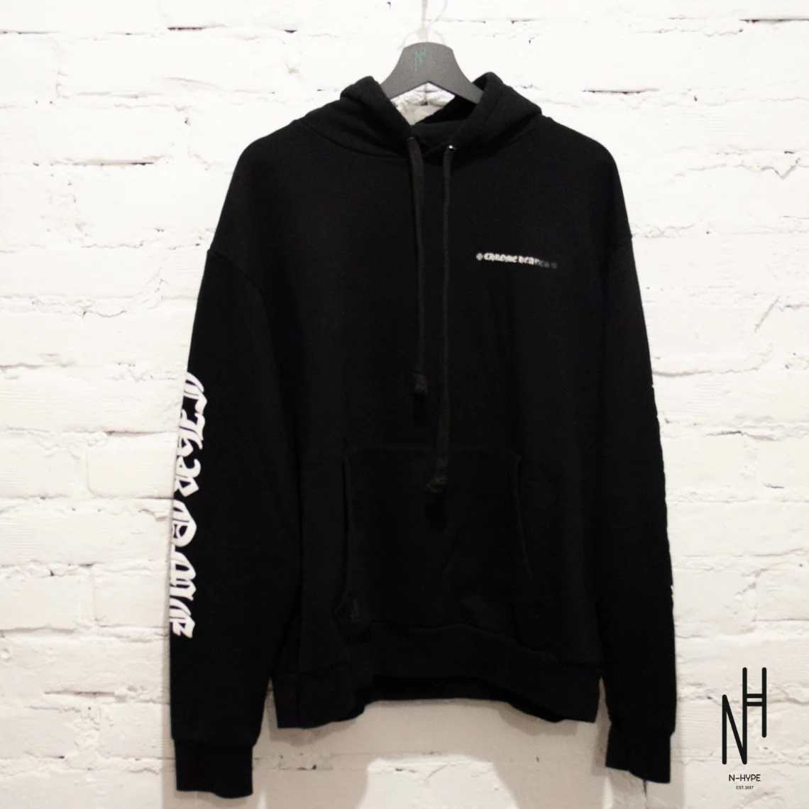 Chrome Hearts Cemetery Cross Hoodie Black