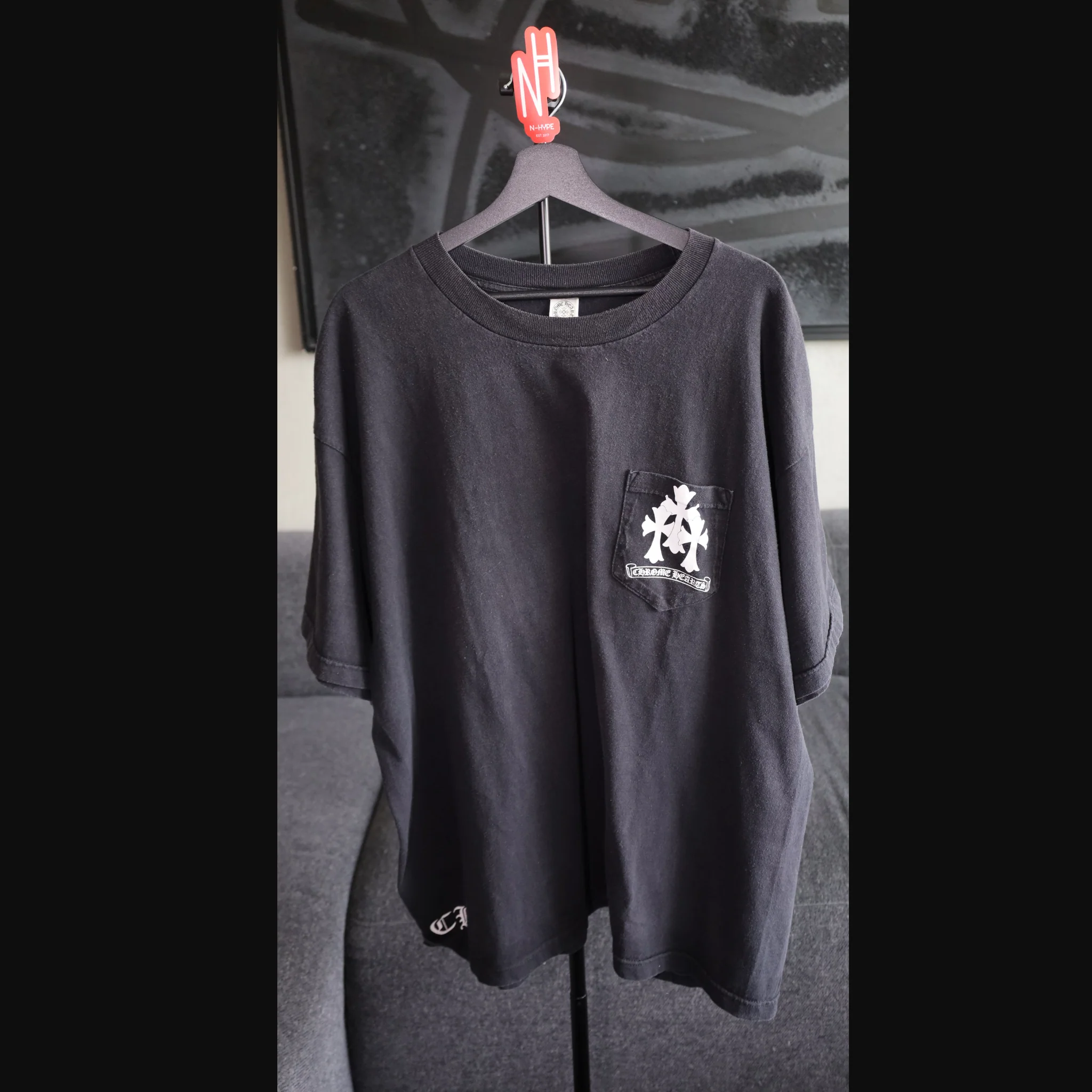 Chrome Hearts Cemetery Cross Logo Vintage Tee