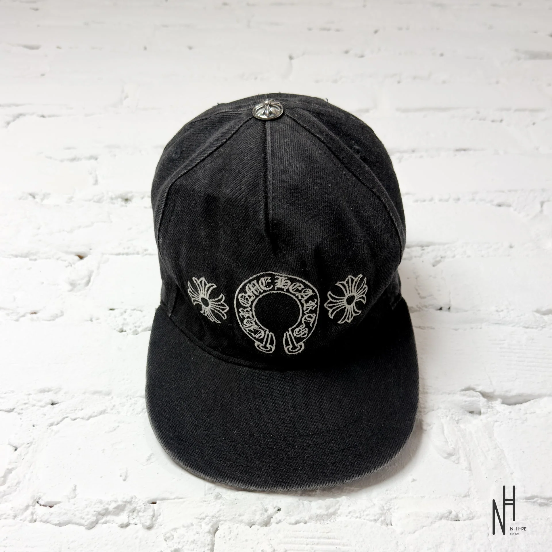 Chrome Hearts Horseshoe Denim Baseball Hat
