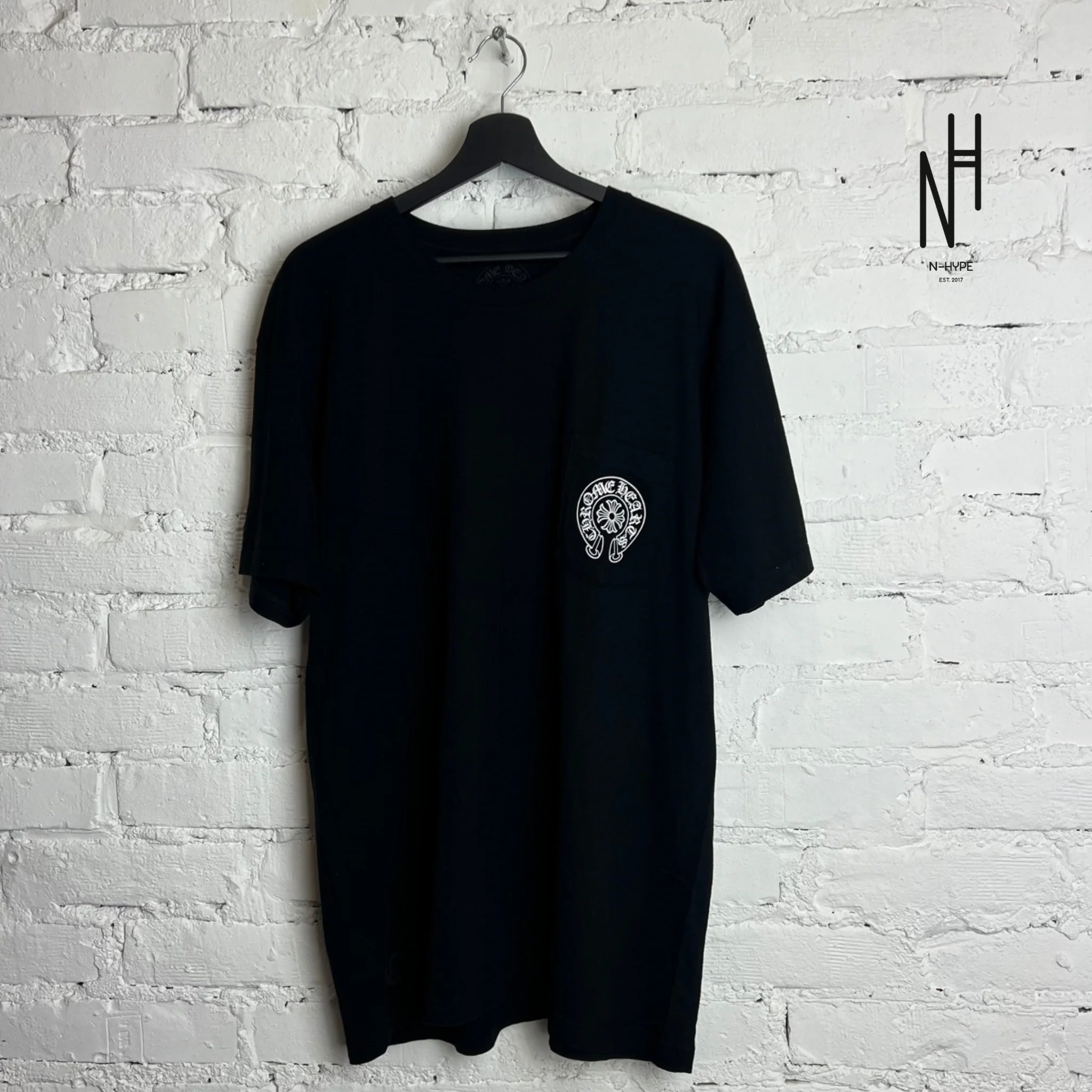 Chrome Hearts Horseshoe Logo Pocket T-shirt Black
