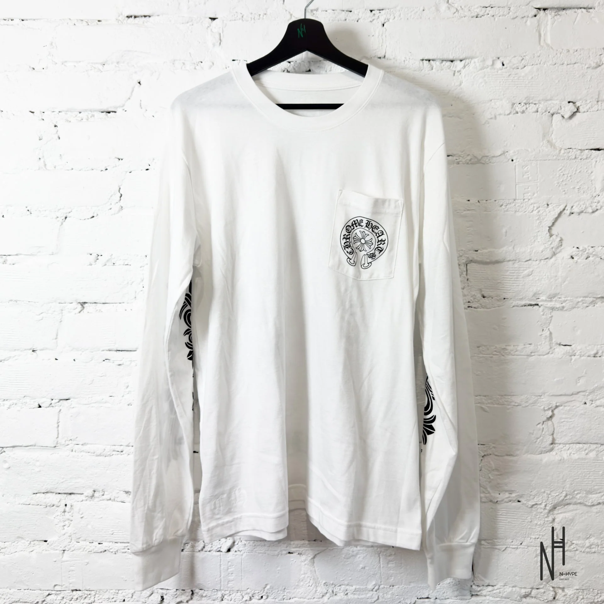 Chrome Hearts Longsleeve White Horseshoe