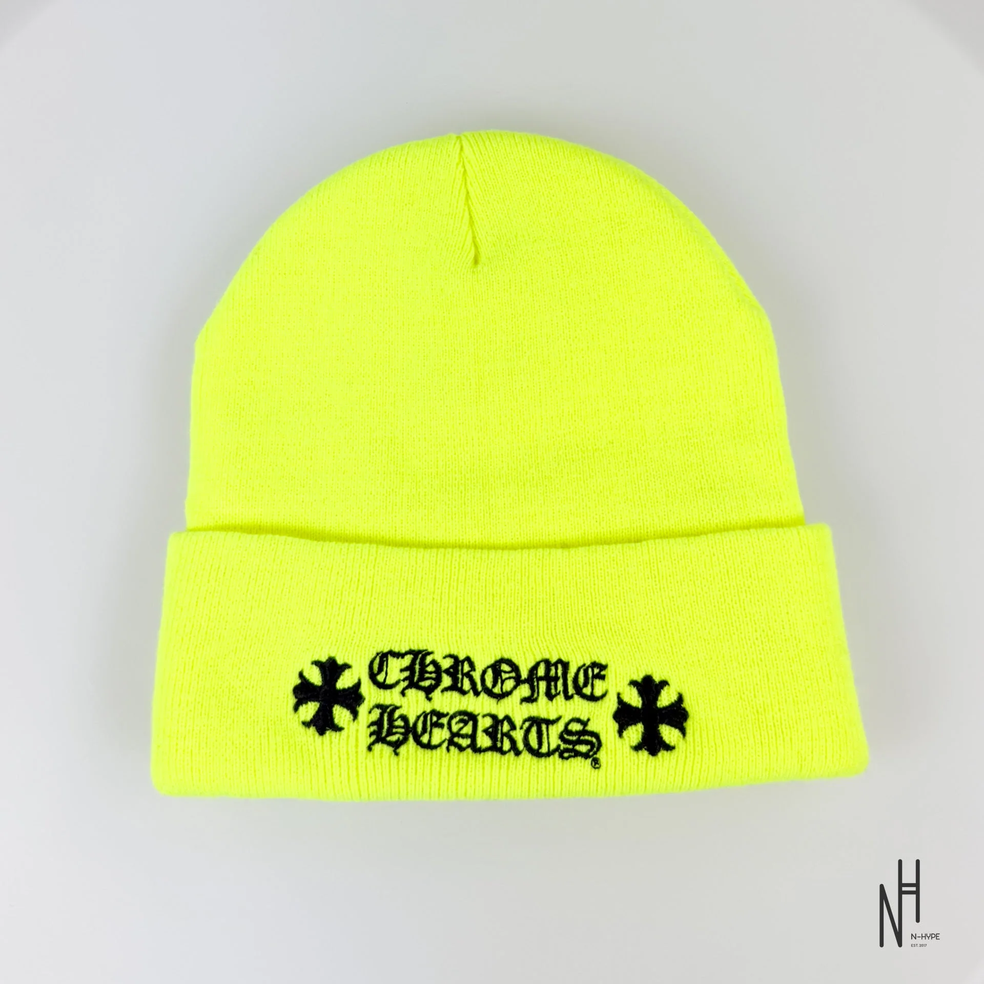 Chrome Hearts Neon Green Beanie