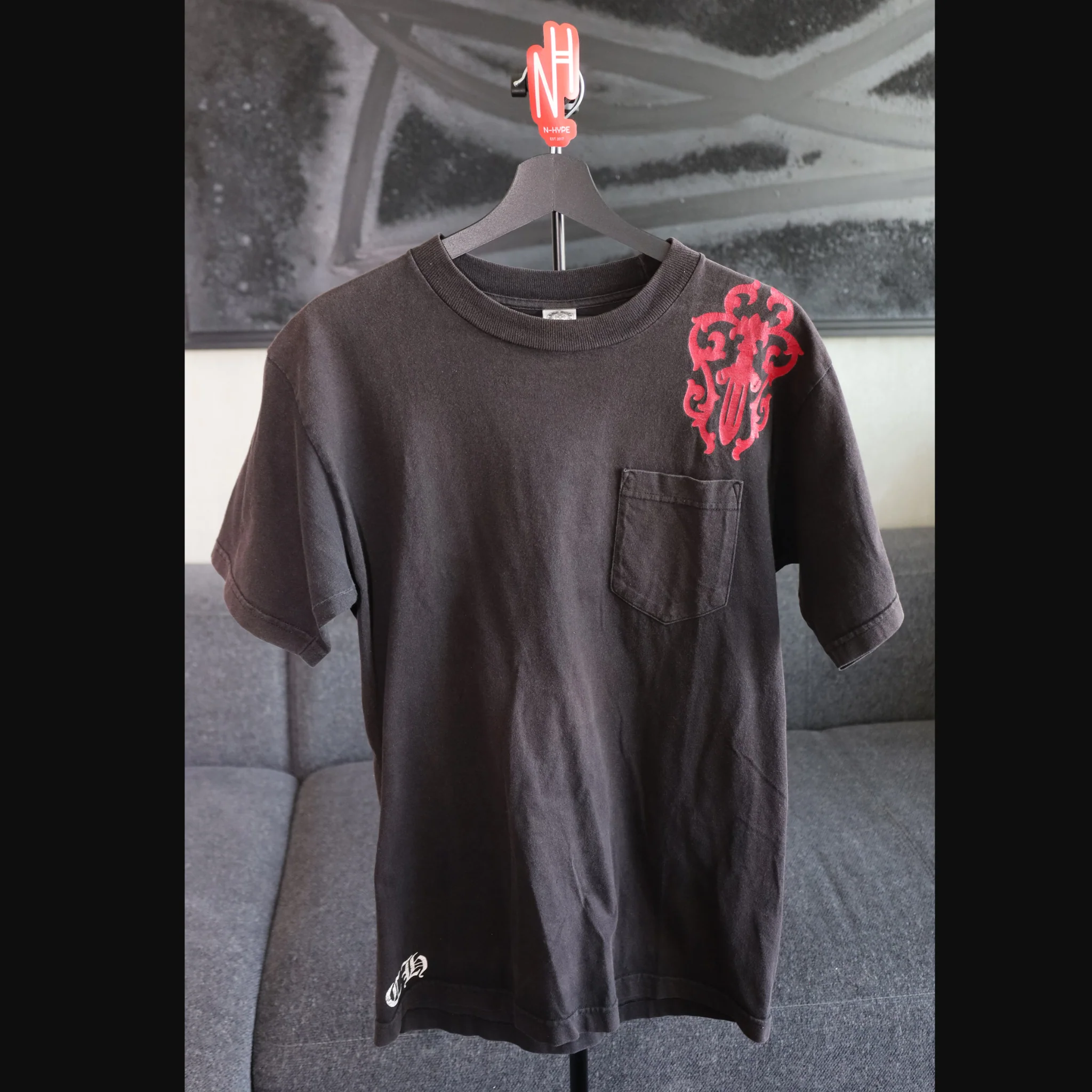Chrome Hearts Red Dagger Pocket T-Shirt