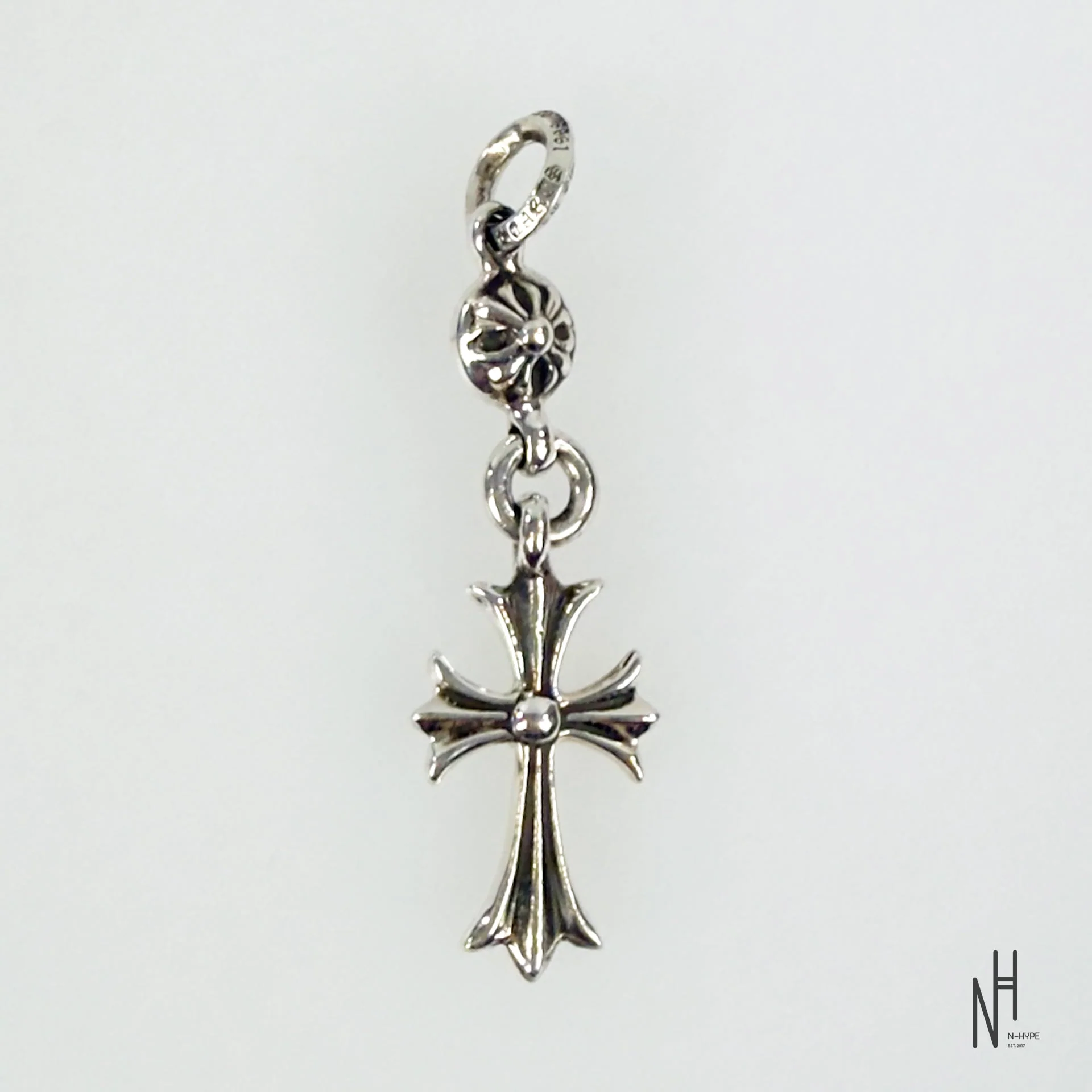 Chrome Hearts Single Ball Cross Charm Pendant