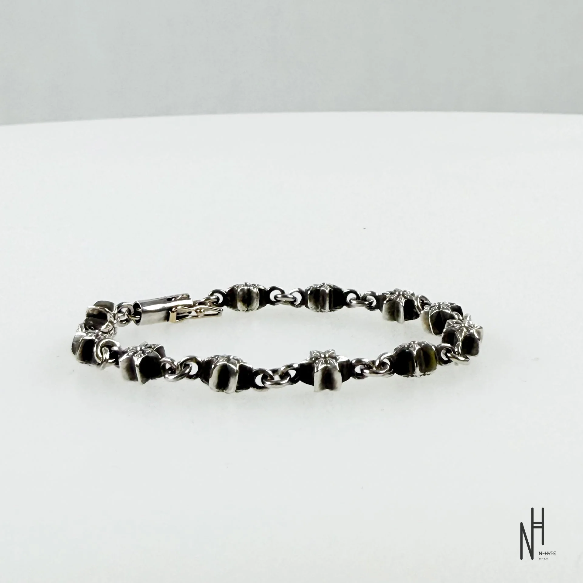 Chrome Hearts Tiny Star 11 Link Bracelet - Image 2