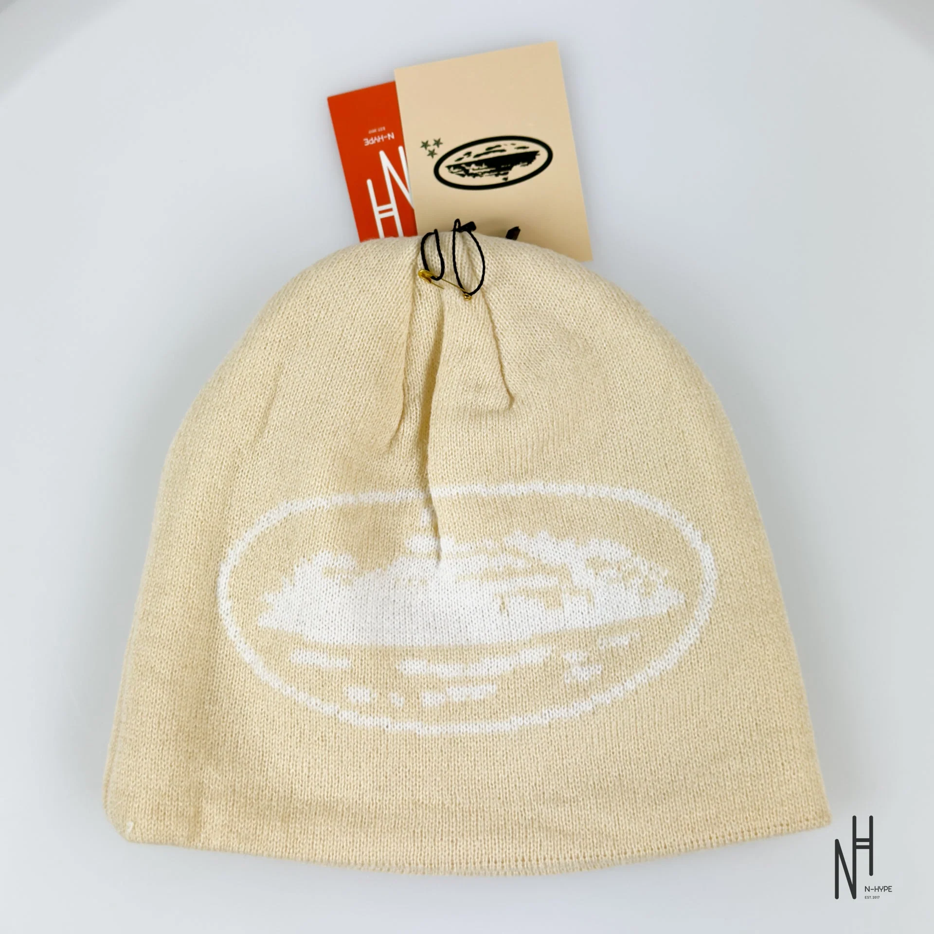 Corteiz Alcatraz Beanie Cream