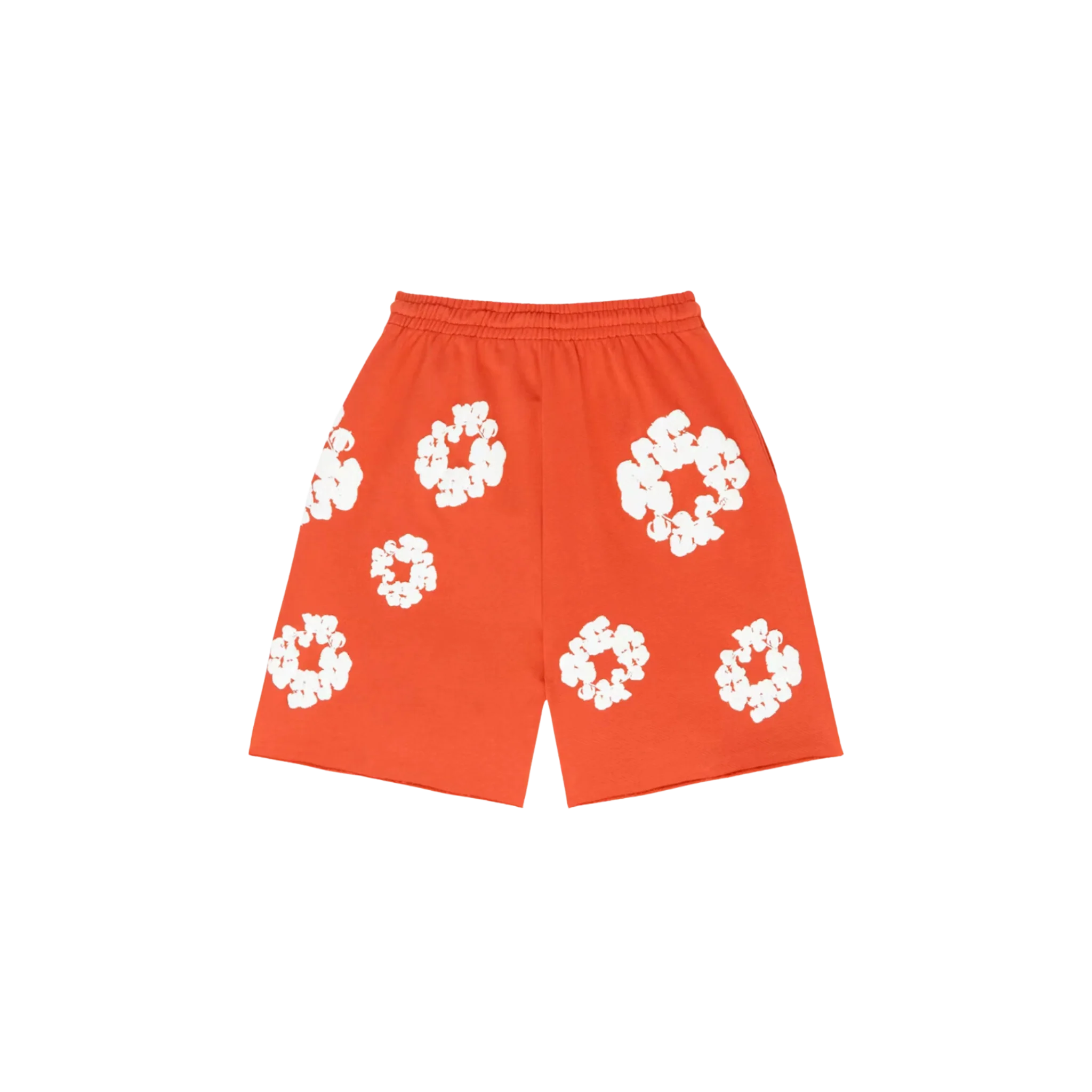Denim Tears The Cotton Wreath Shorts Orange - Image 2