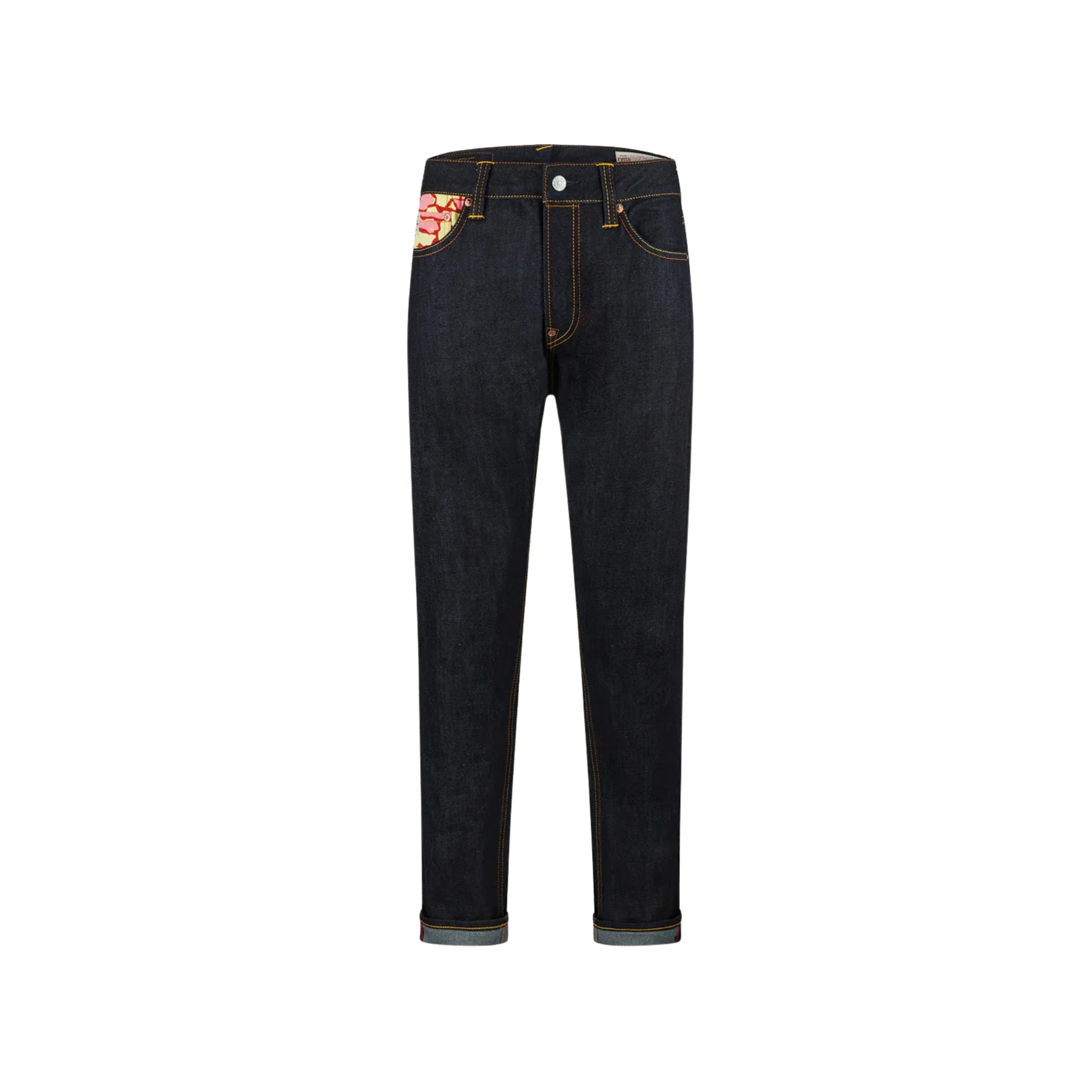 Evisu Ishigaki Camouflage Inserted Daicock Red Slim Fit Jeans #2010 no.1 - Image 2