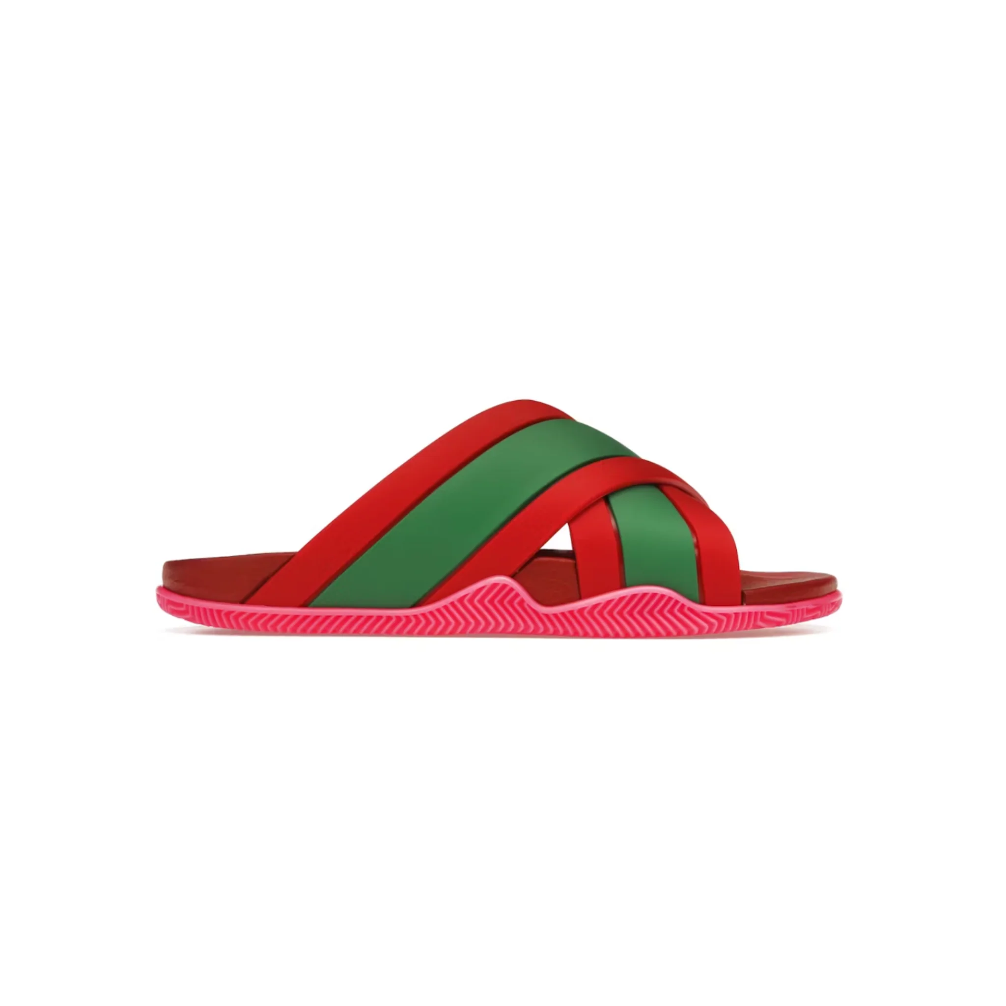 Gucci Web Slide Pink Rubber (Women's)