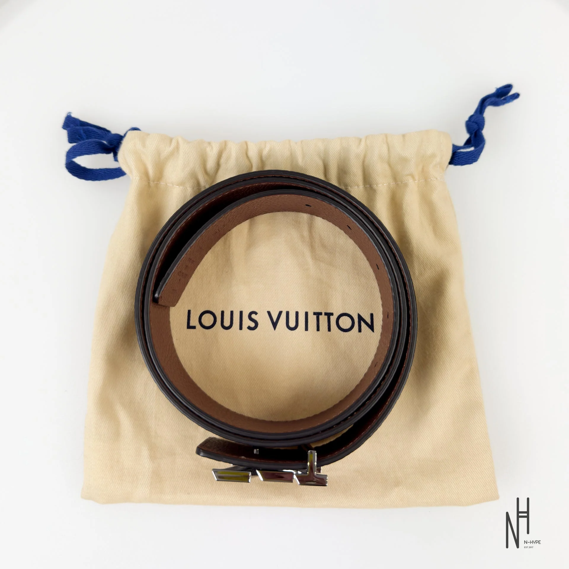 Louis Vuitton Initials 40MM Reversible Taurillon Leather Black / Brown - Image 2