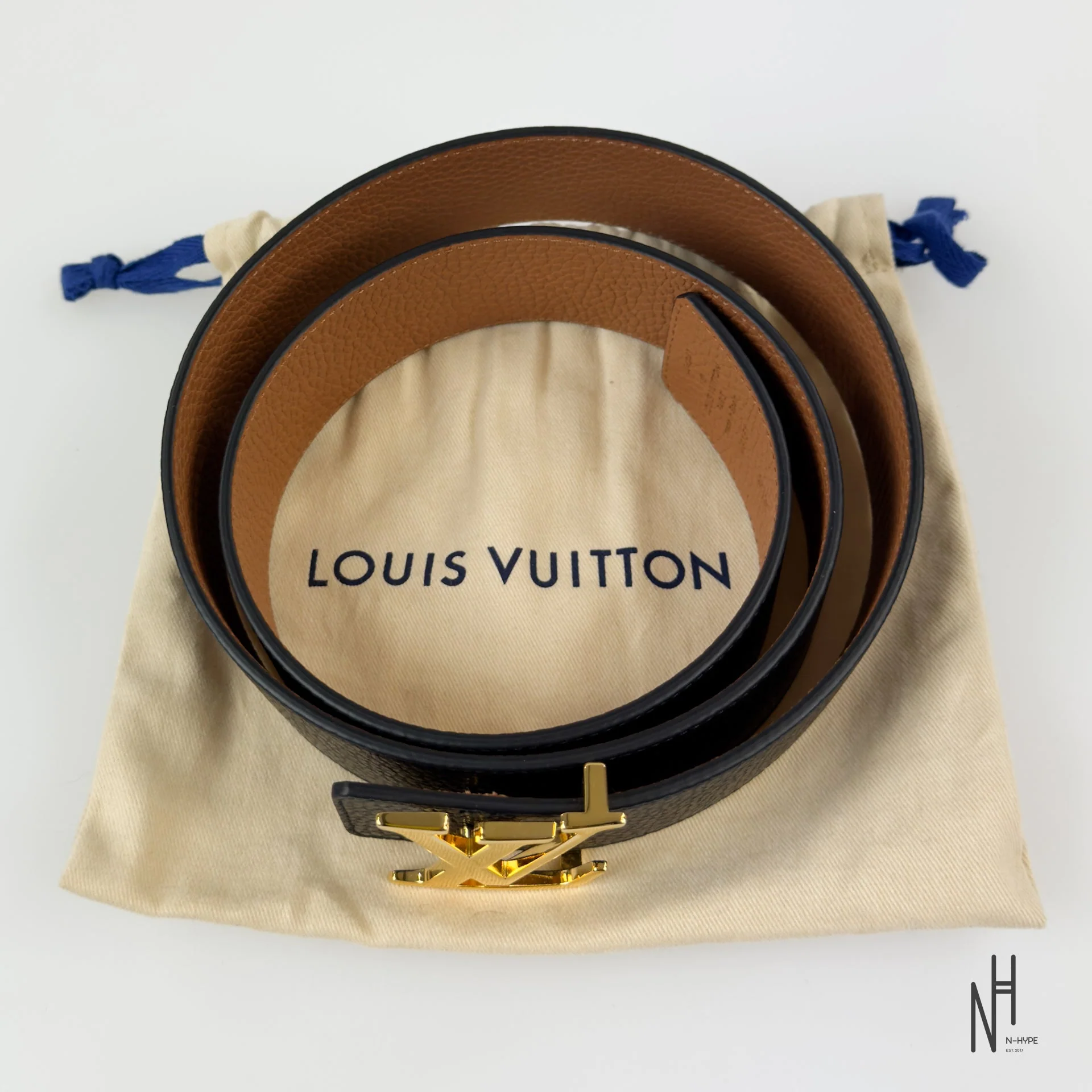 Louis Vuitton Initials 40MM Reversible Taurillon Leather Black / Brown - Image 3