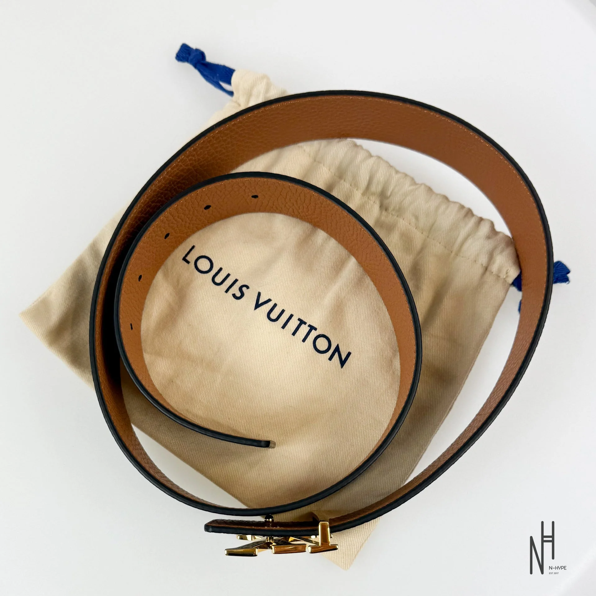 Louis Vuitton Initials 40MM Reversible Taurillon Leather Black / Brown - Image 5