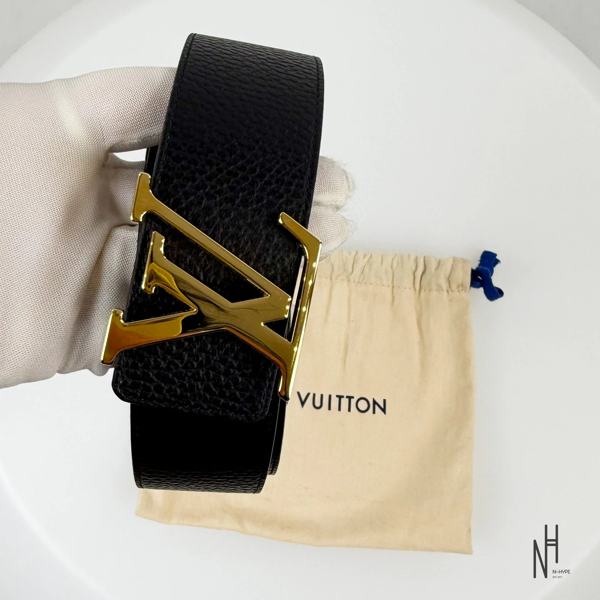 Louis Vuitton Initials 40MM Reversible Taurillon Leather Black / Brown - Image 7