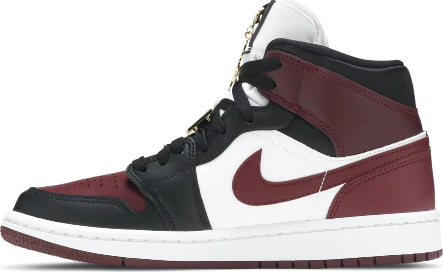 Jordan 1 Mid SE Black Dark Beetroot (Women's) - Image 2