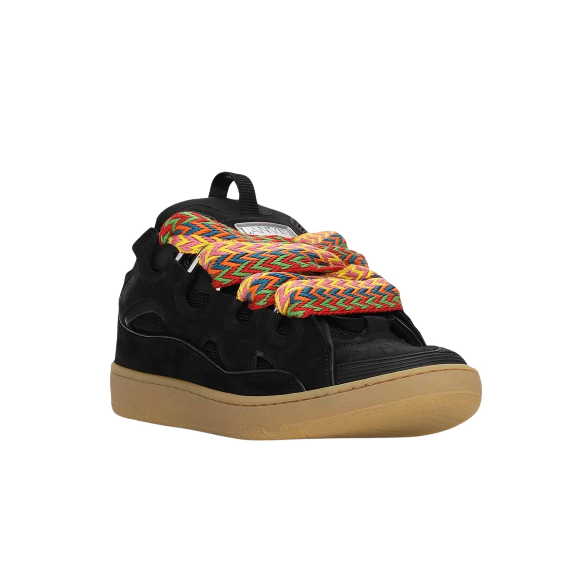 Lanvin Curb Leather Black Sneakers - Image 2