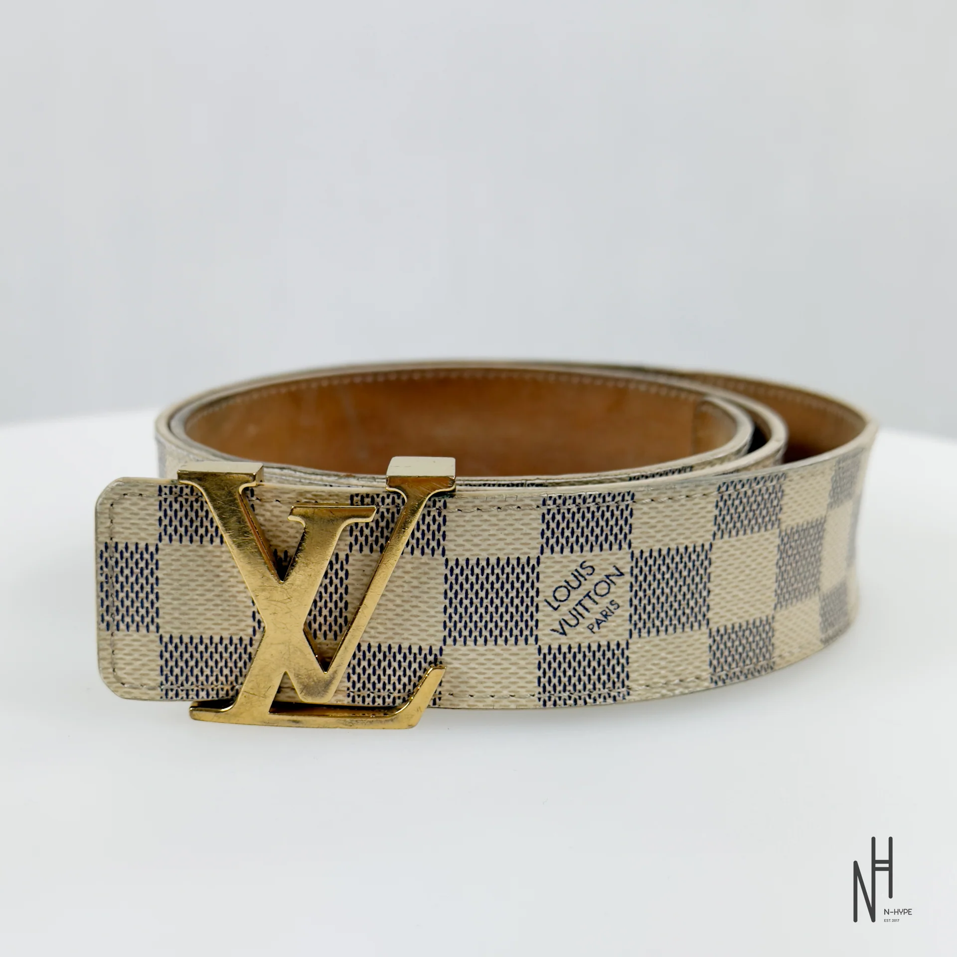 Louis Vuitton LV Damier Azur Belt