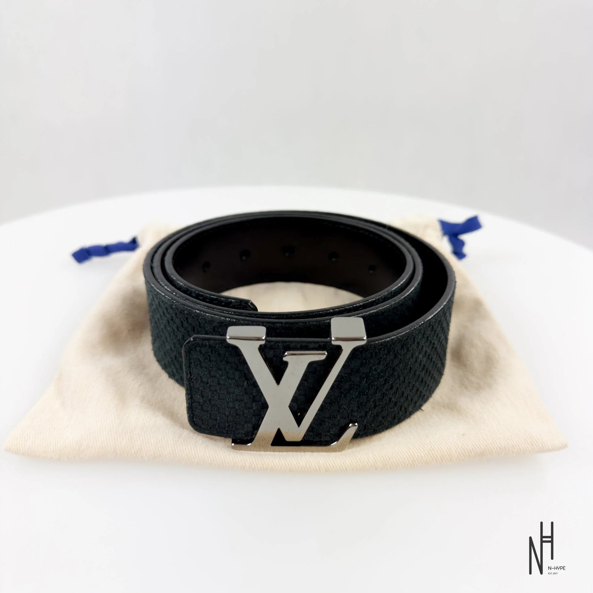 Louis Vuitton Initiales Suede Belt